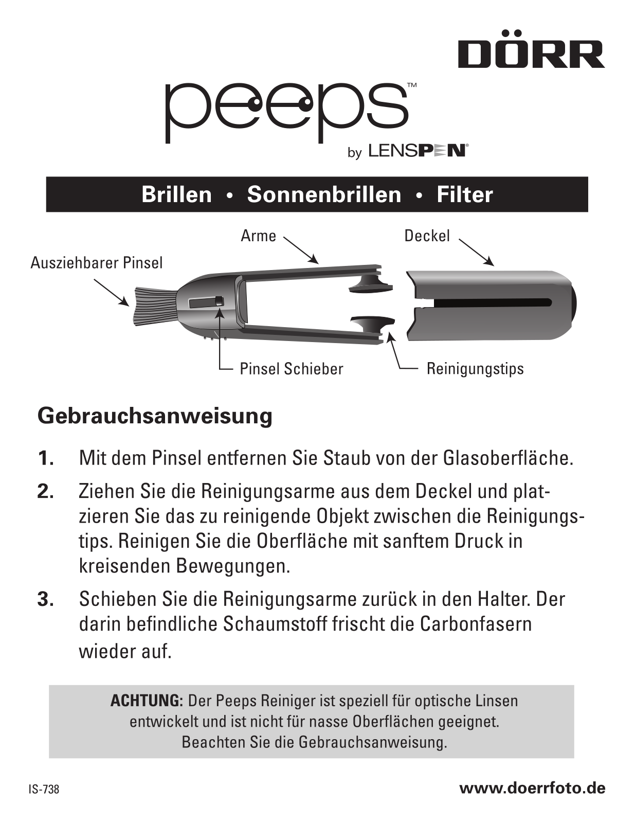 DÖRR LENSPEN PEEPS Instruction manual