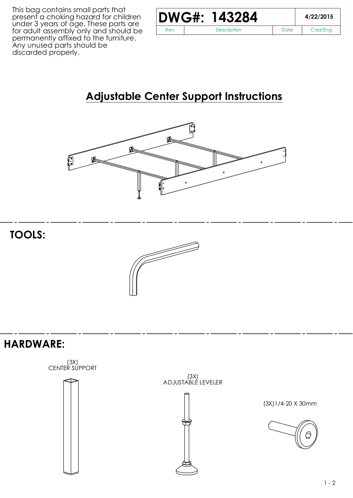 Ashley B24668666199 Assembly Guide