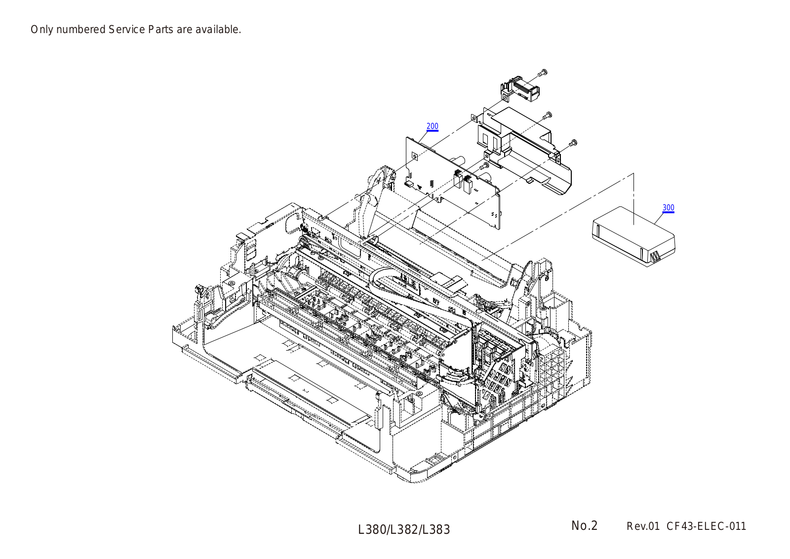 Epson L382 Cf43 Exploded Diagrams Elec 011 6106