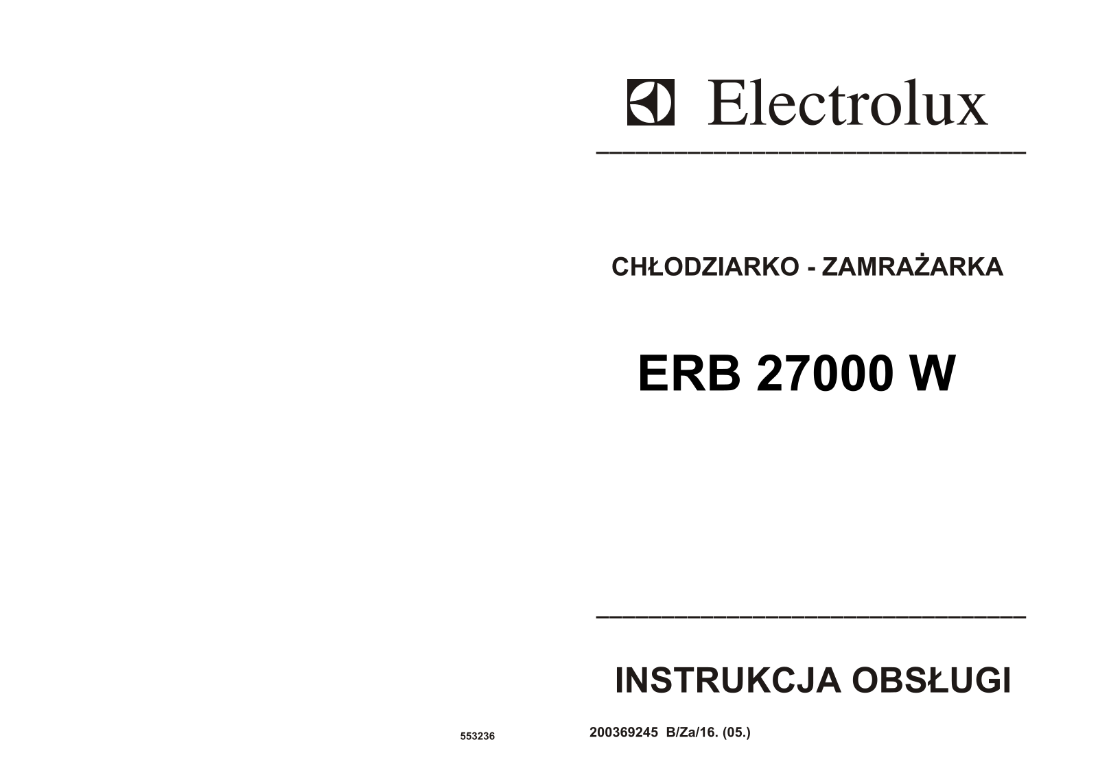 AEG ERB27000W User Manual