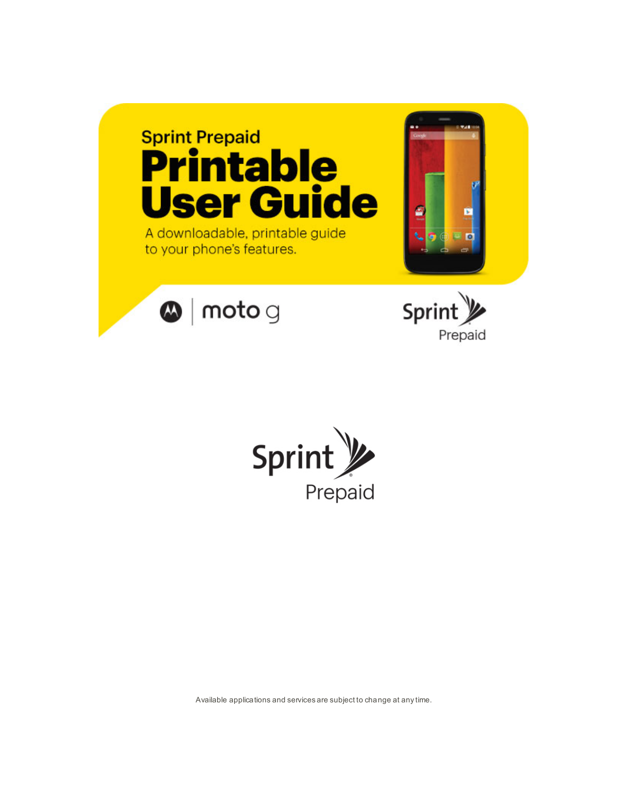 Sprint Nextel 105 User Manual