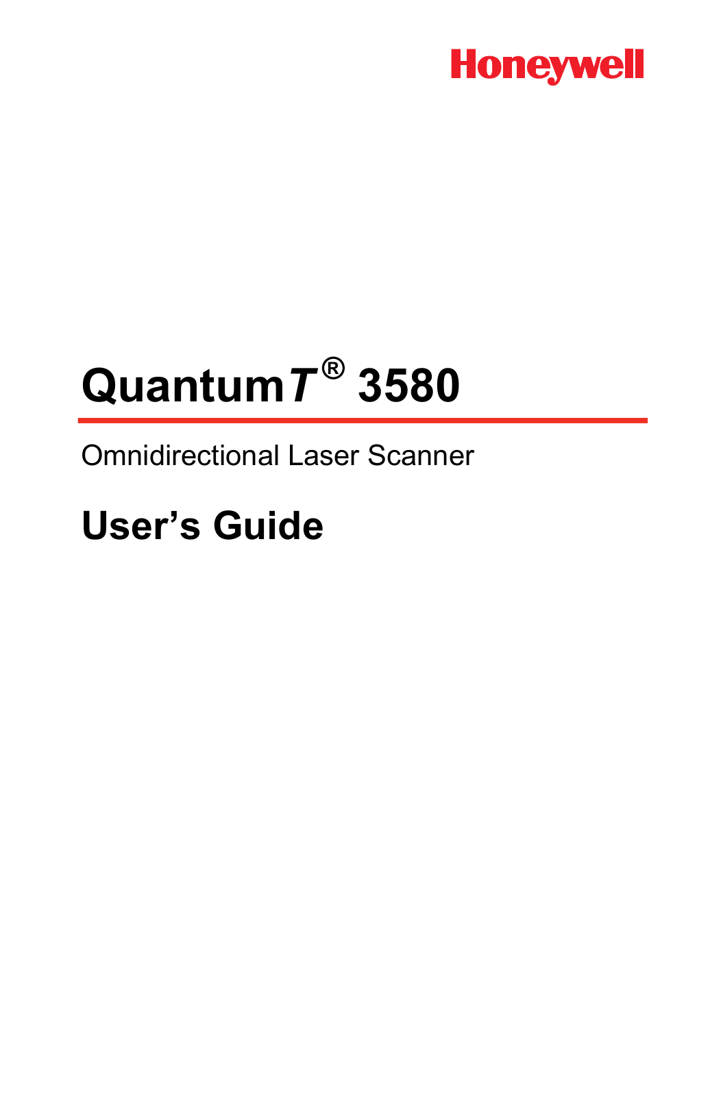 Honeywell QuantumT 3580 User Manual