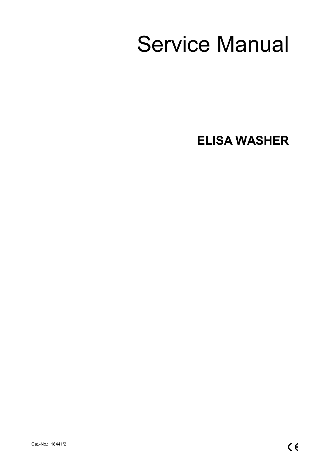 Human ElisaWasher Service manual