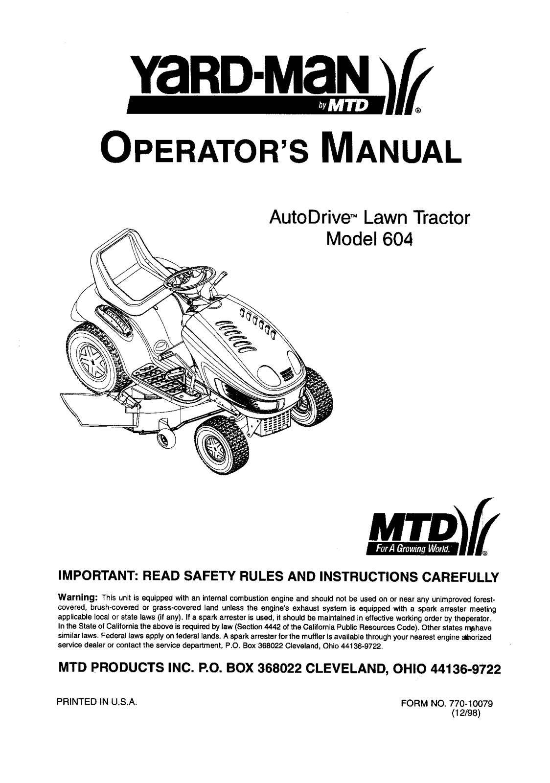 Briggs & Stratton 247274320, 407777-0128 Owner’s Manual - ManualMachine.com