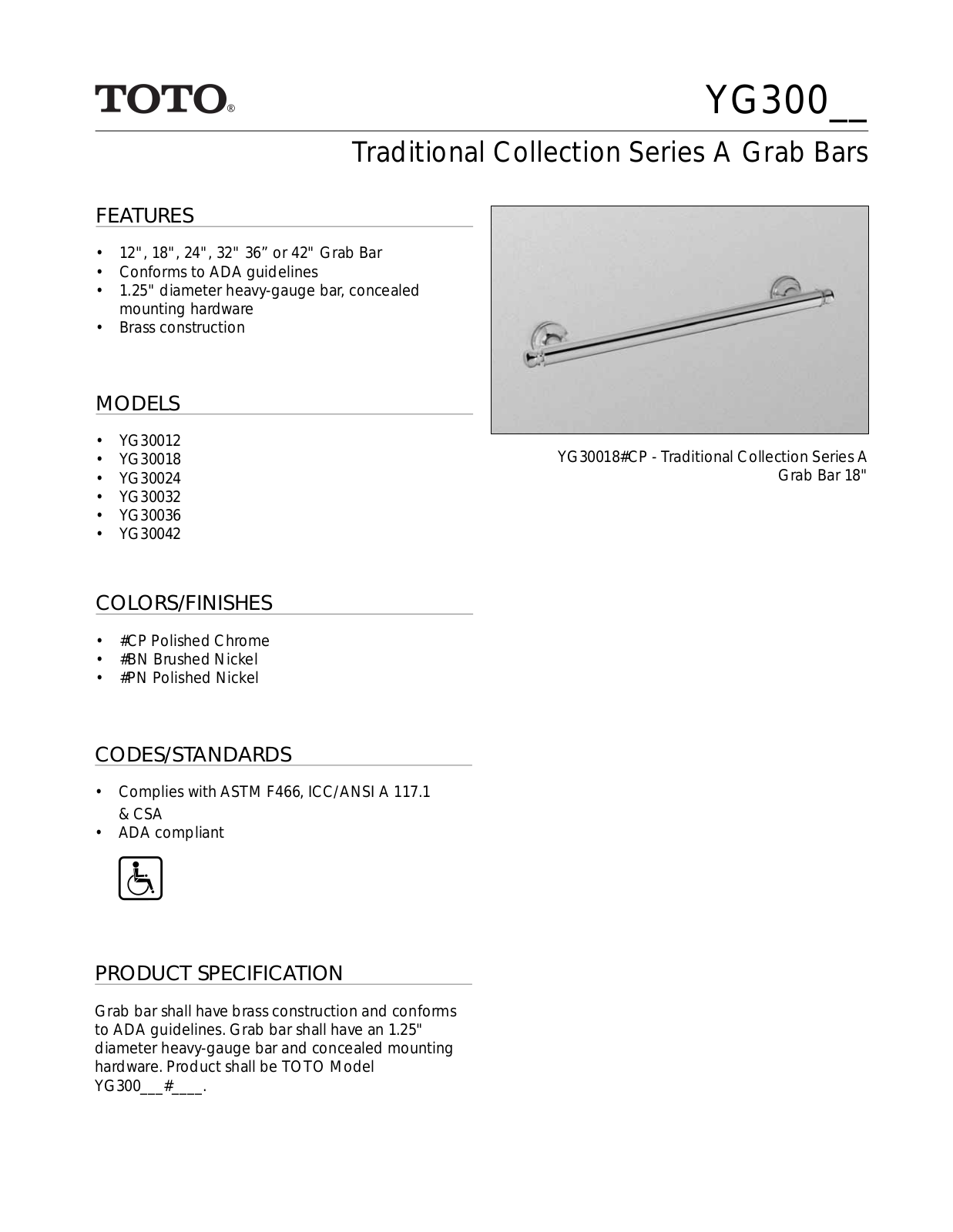 Factory Direct Hardware YG30042 User Manual