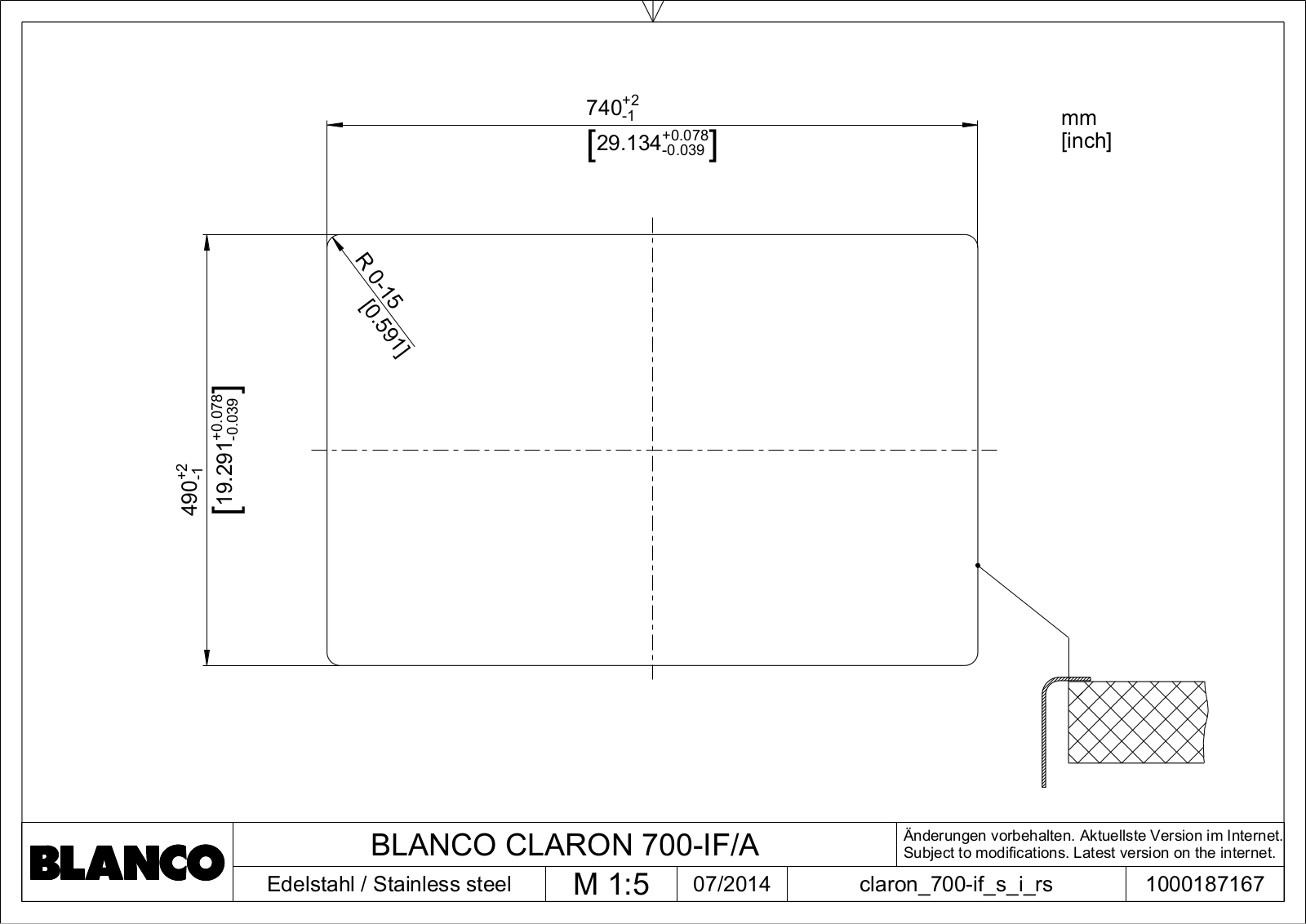 Blanco CLARON 700-IF/A User guide