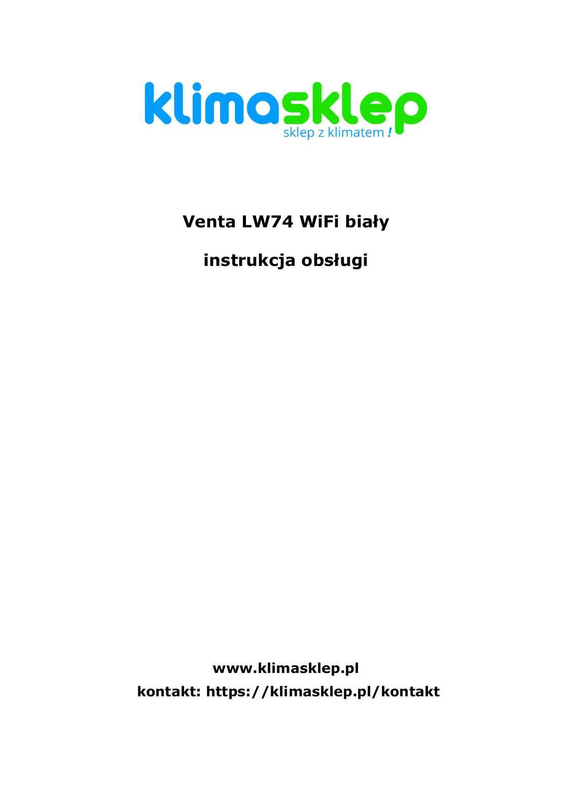 Venta AeroStyle LW74 User guide - ManualMachine.com