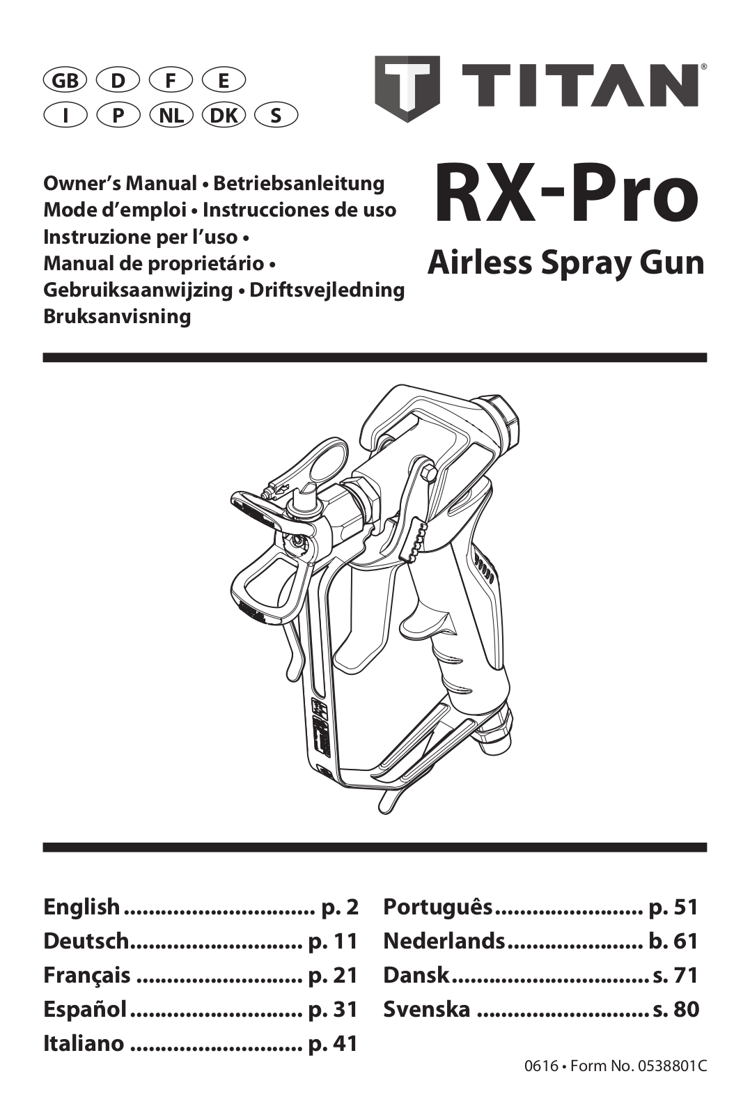 Titan Rx-pro User Manual