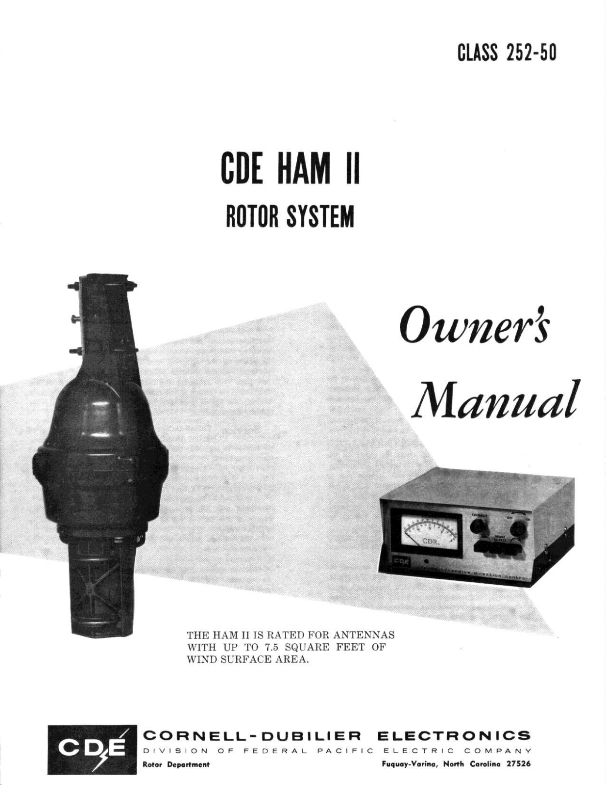 Cornell Dubilier CDE HAM II User Manual