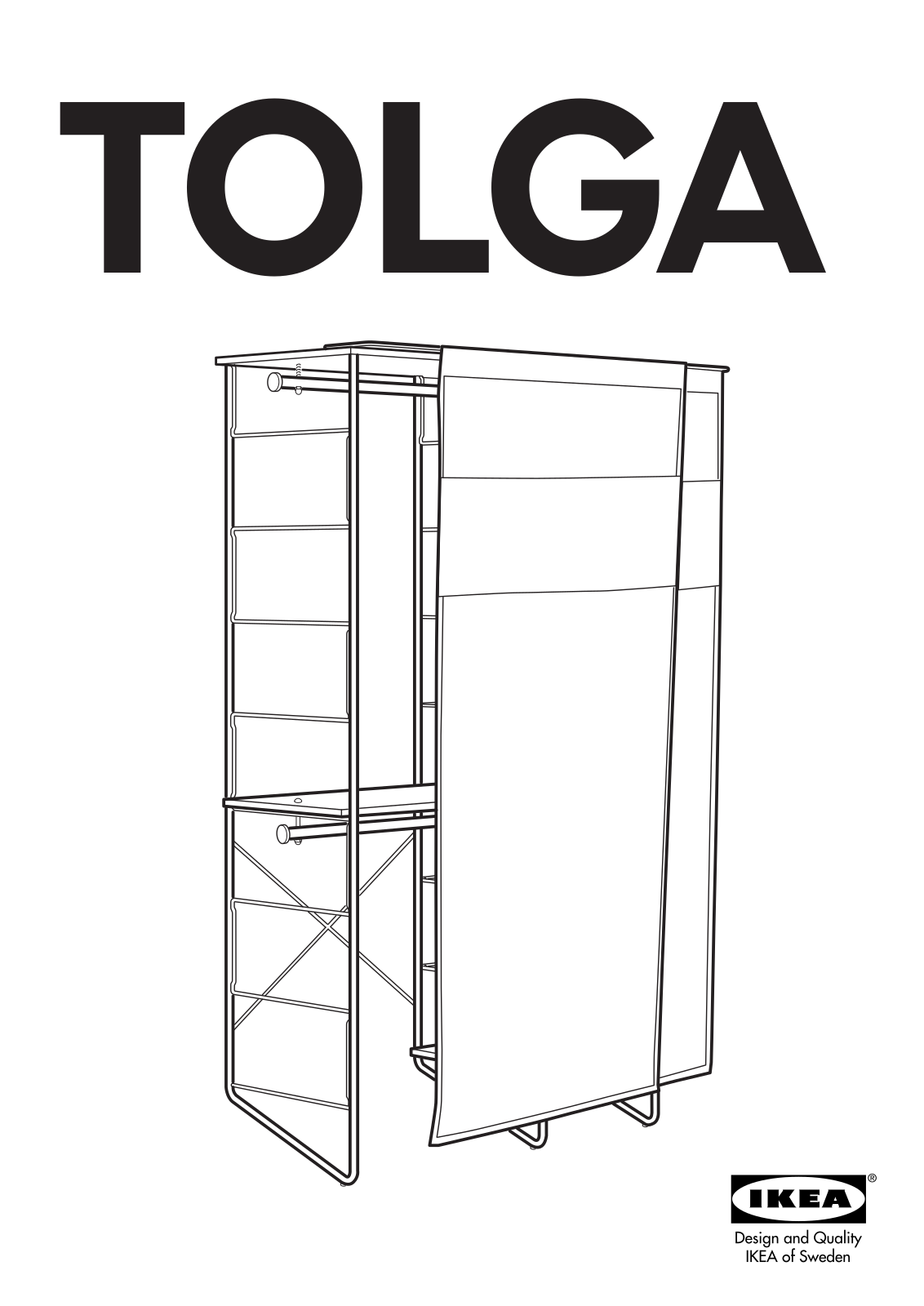 IKEA TOLGA ORGANIZER Assembly Instruction