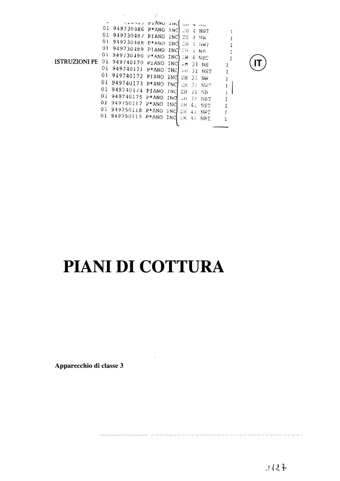 Zanussi ZH41NST User Manual