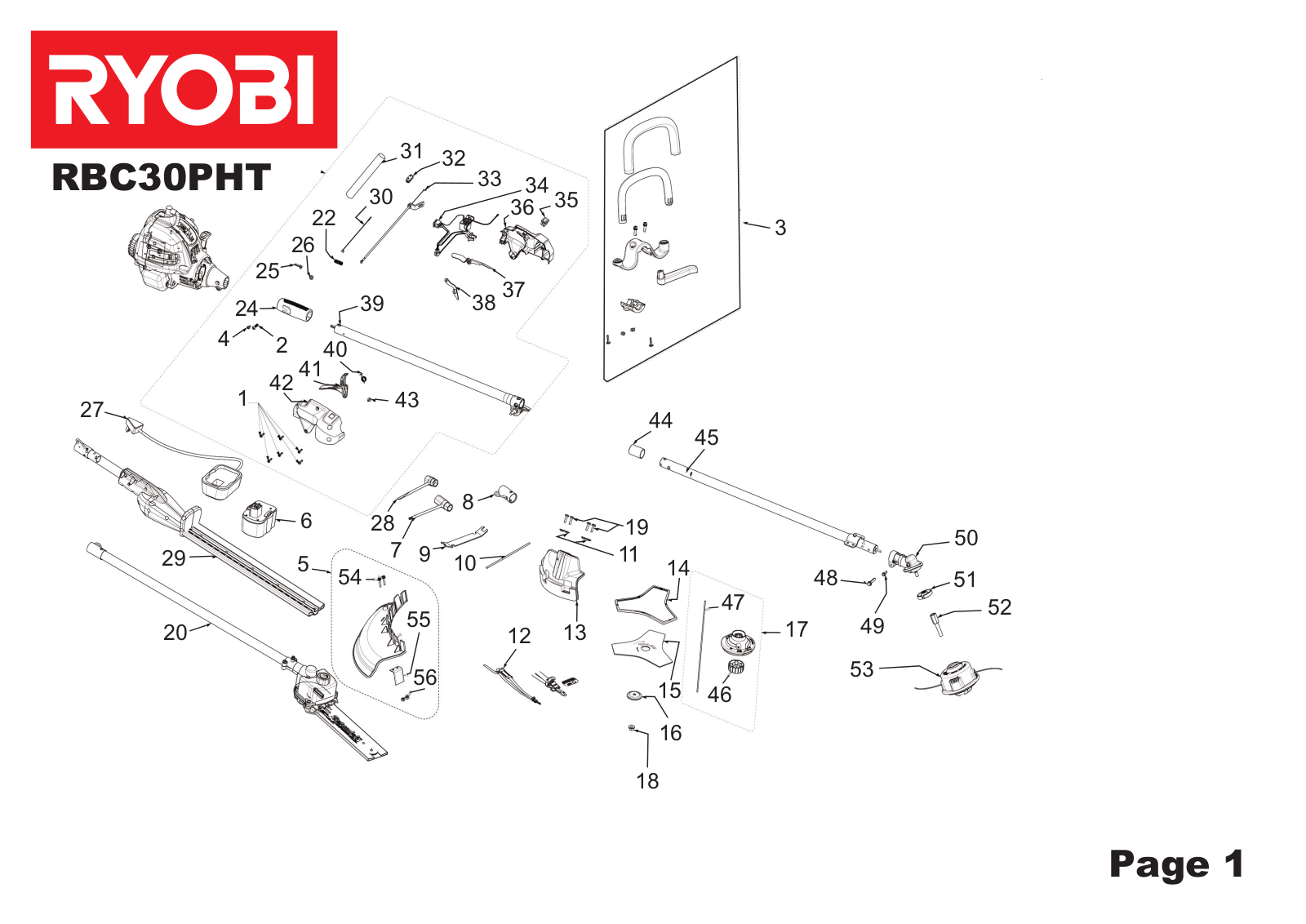 Ryobi RBC30PHT User Manual