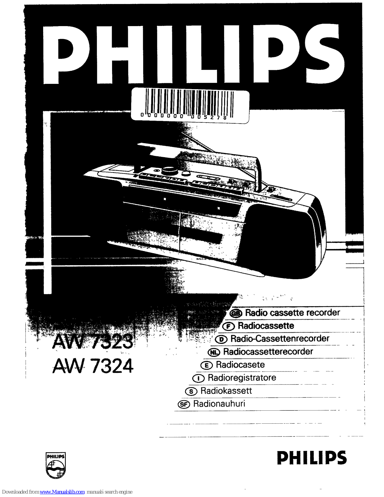 Philips AW7324/00, AW7320/10, AW7320 User Manual - ManualMachine.com