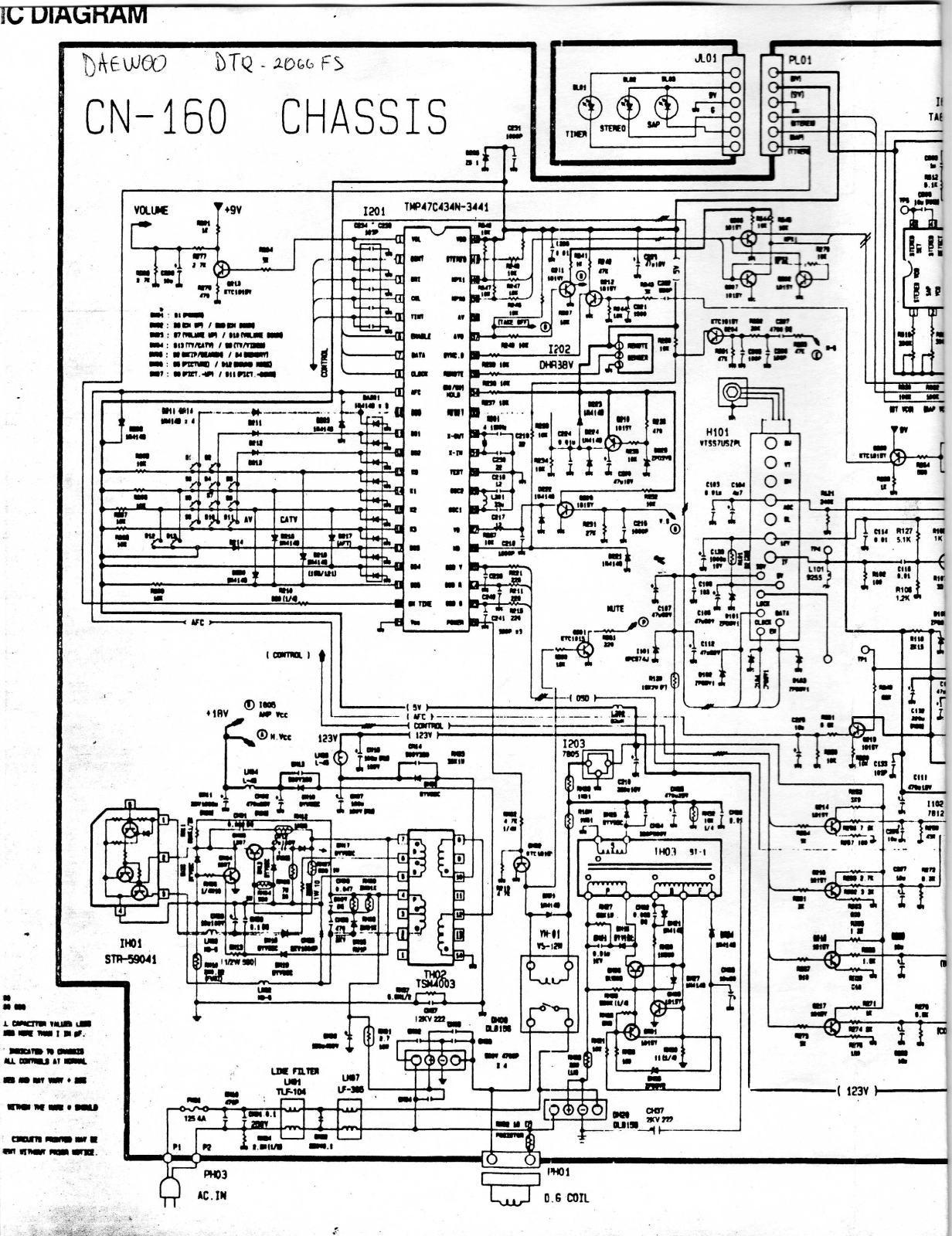 DAEWOO CN 160 Diagram