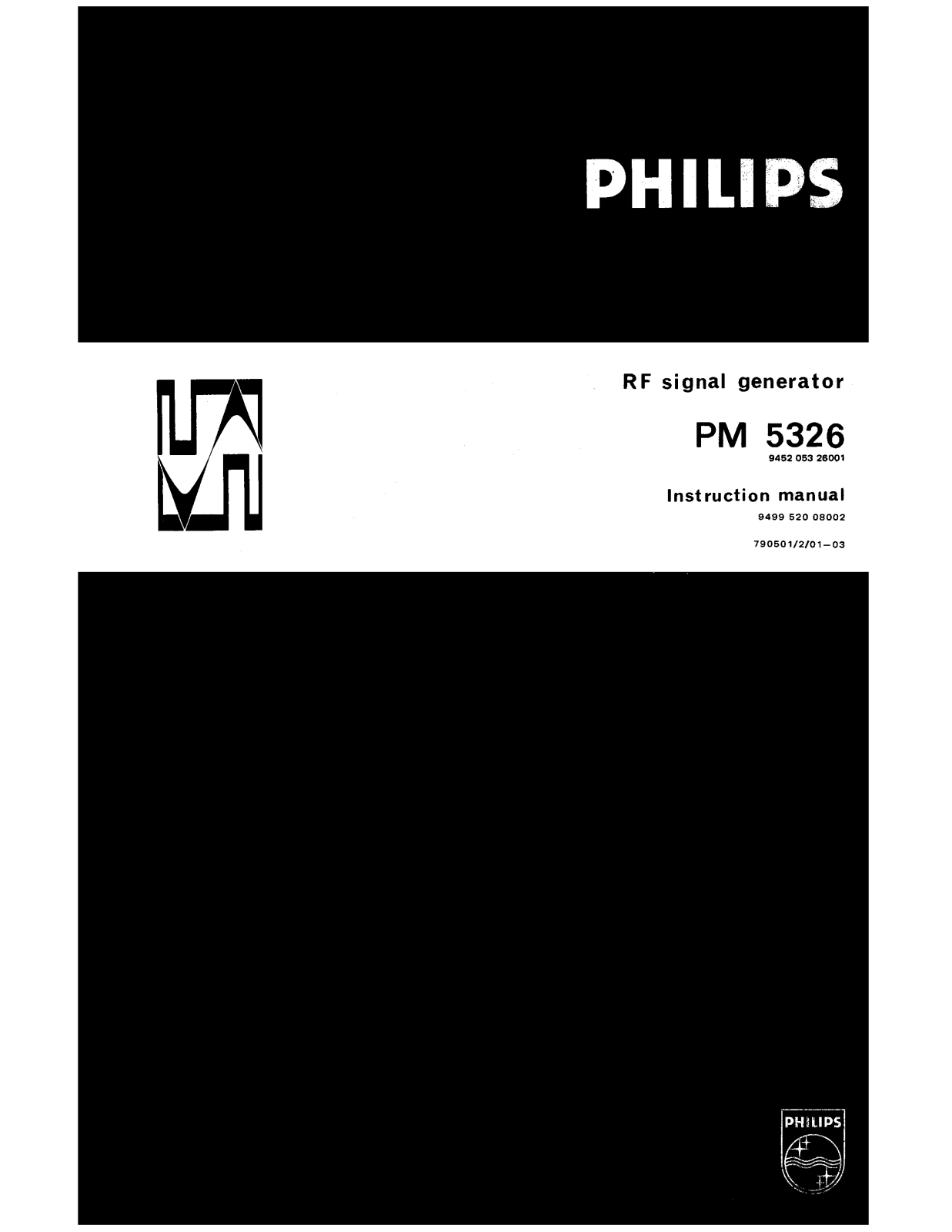 Philips Pm5326 User Manual