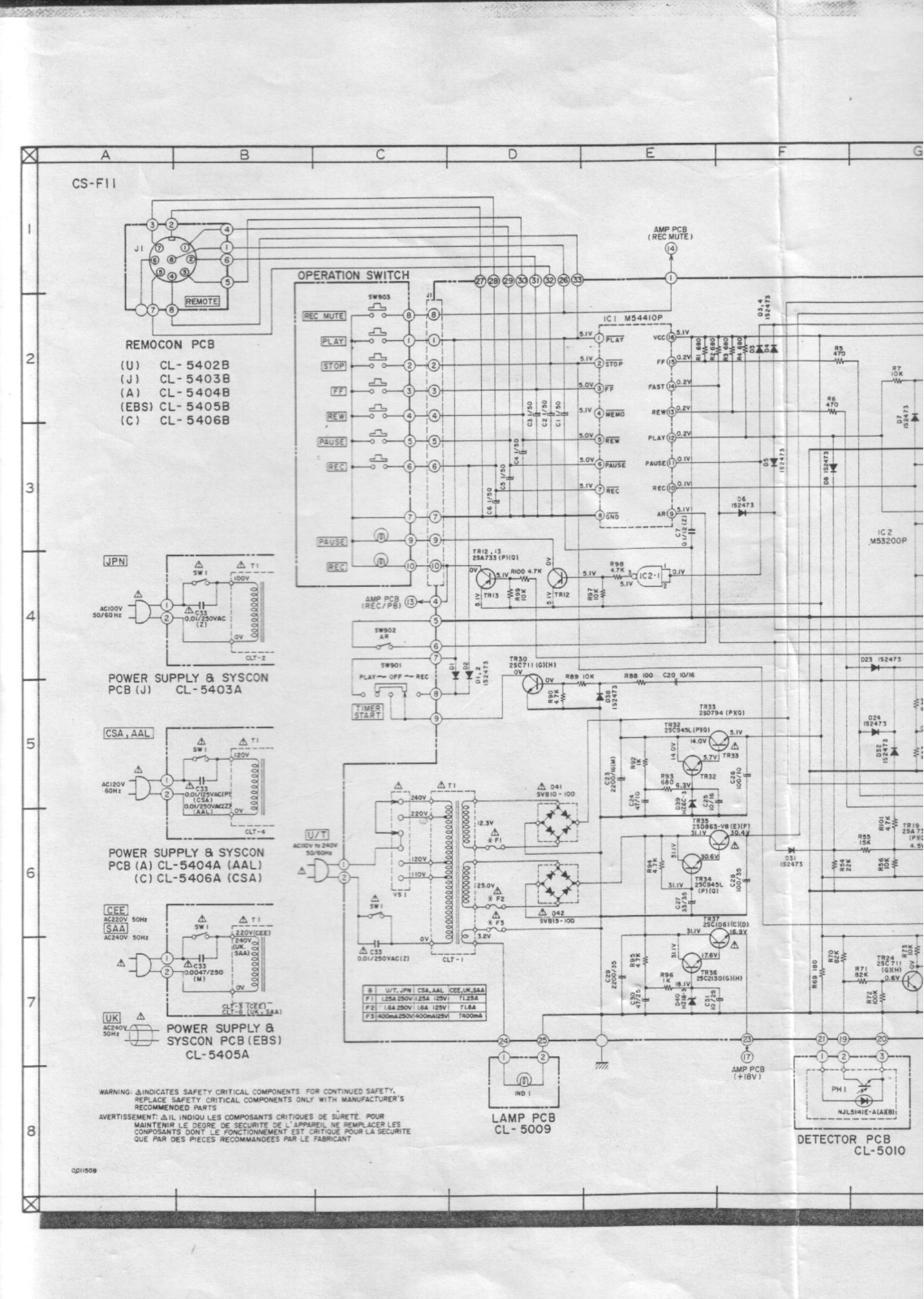 Akai CSF-11 Schematic