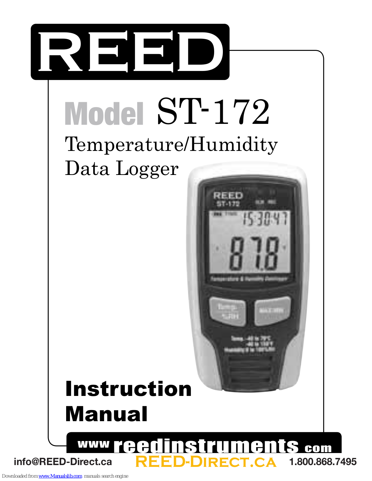 REED ST-172 Instruction Manual - ManualMachine.com