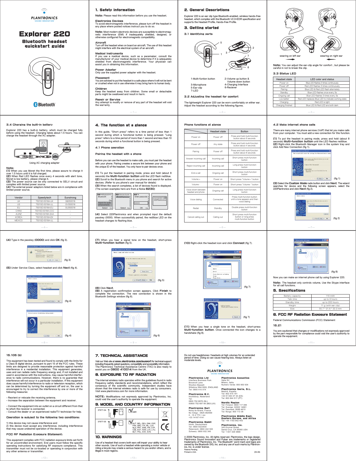 Plantronics E220 User Manual