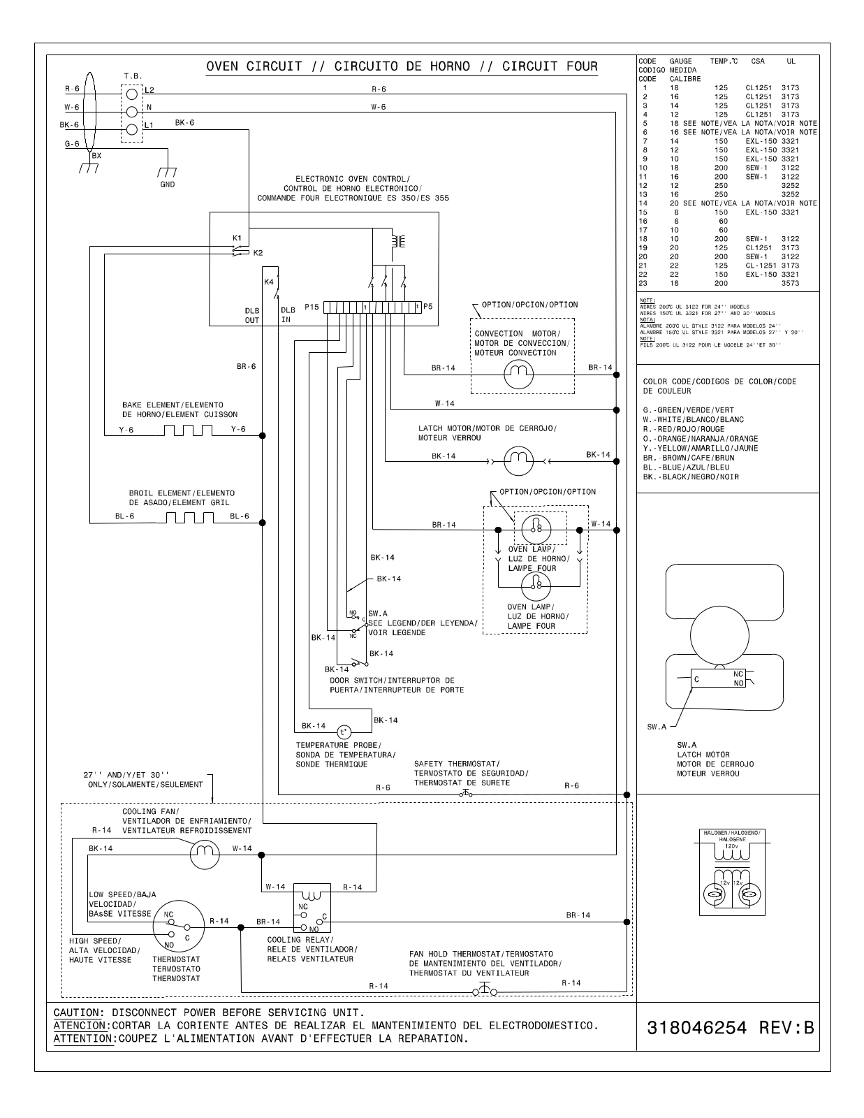 Frigidaire FEB30S7FCF Wiring Diagram