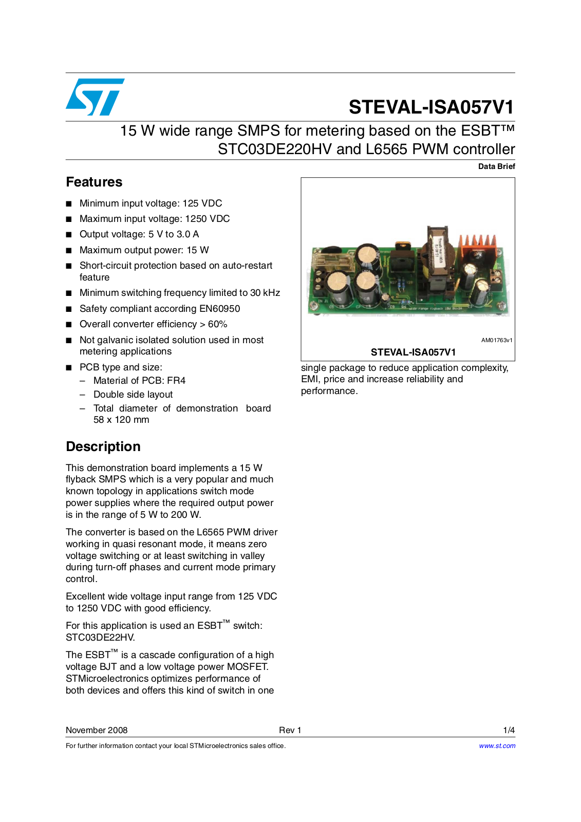 ST ISA057V1 User Manual