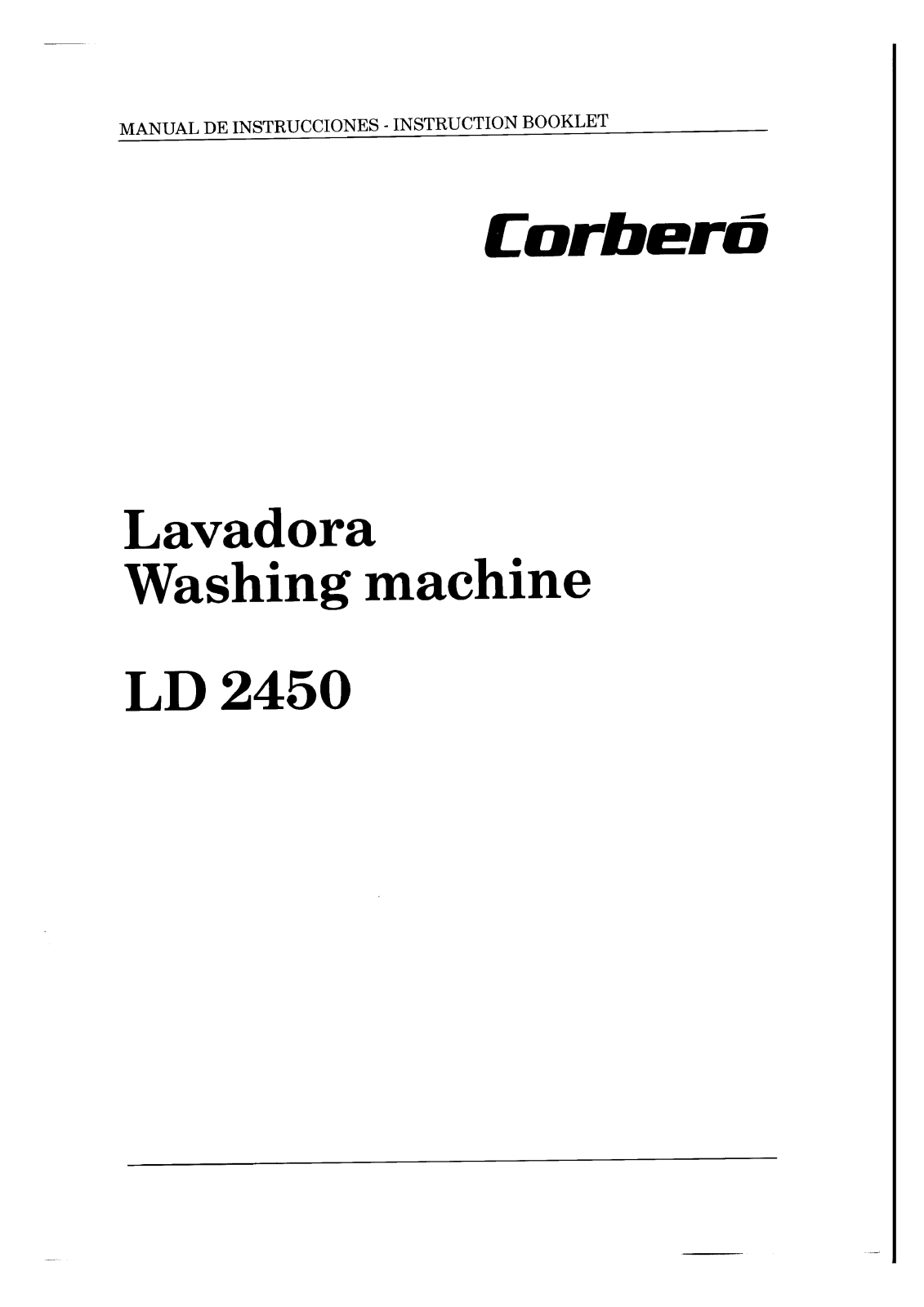 Corbero LD2450 User Manual