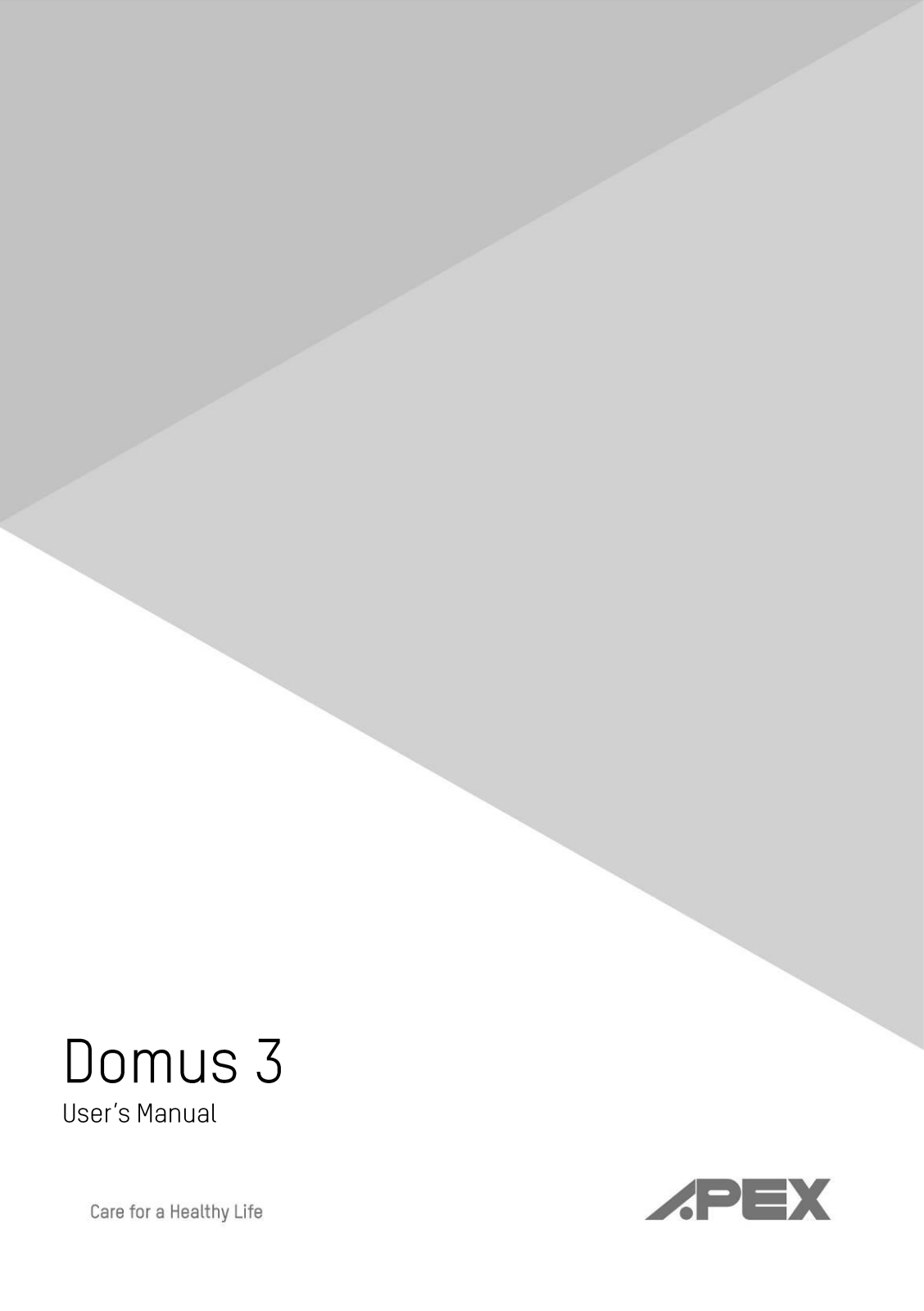 APEX Domus 3 USER MANUAL - ManualMachine.com