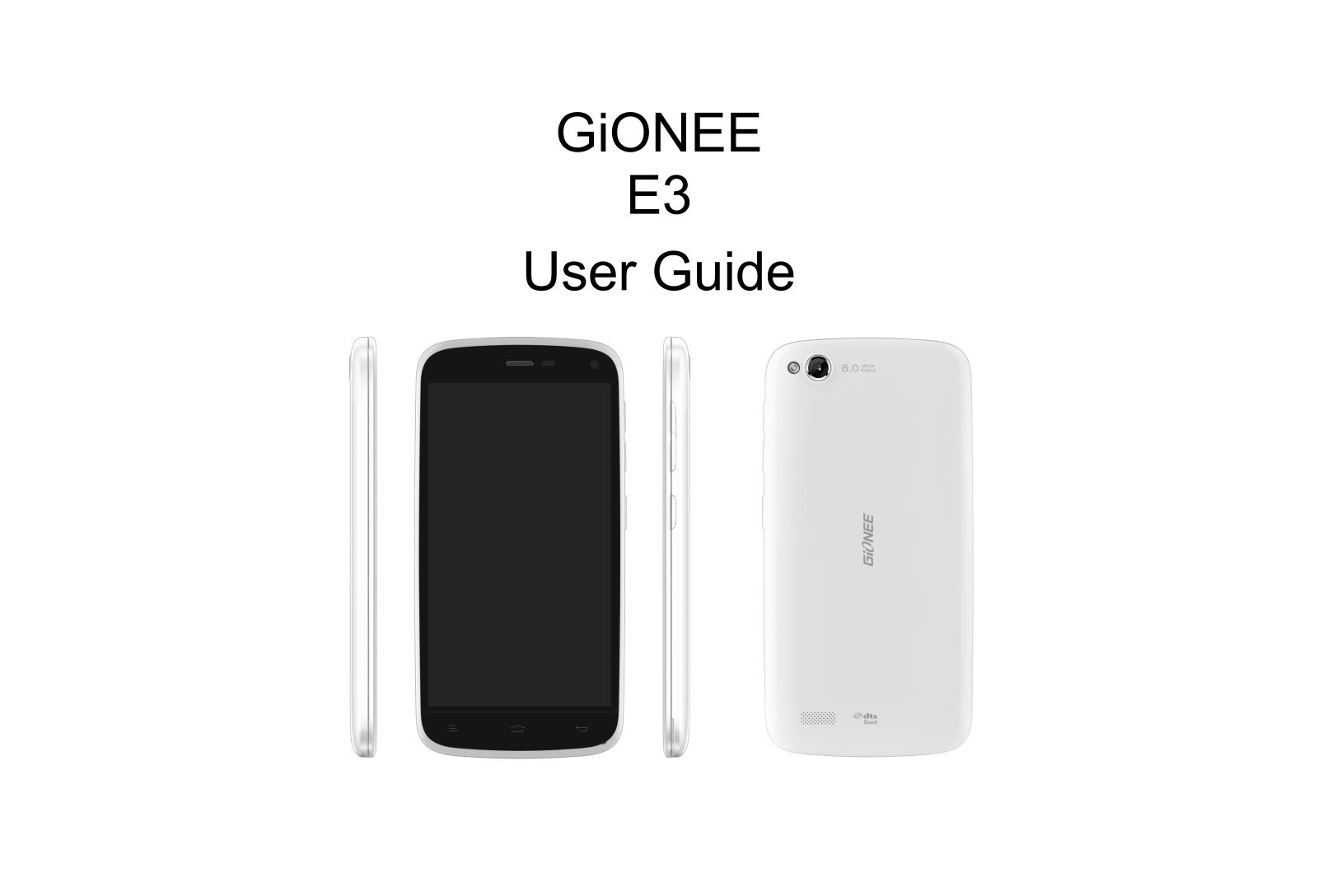 Gionee E3 User Manual