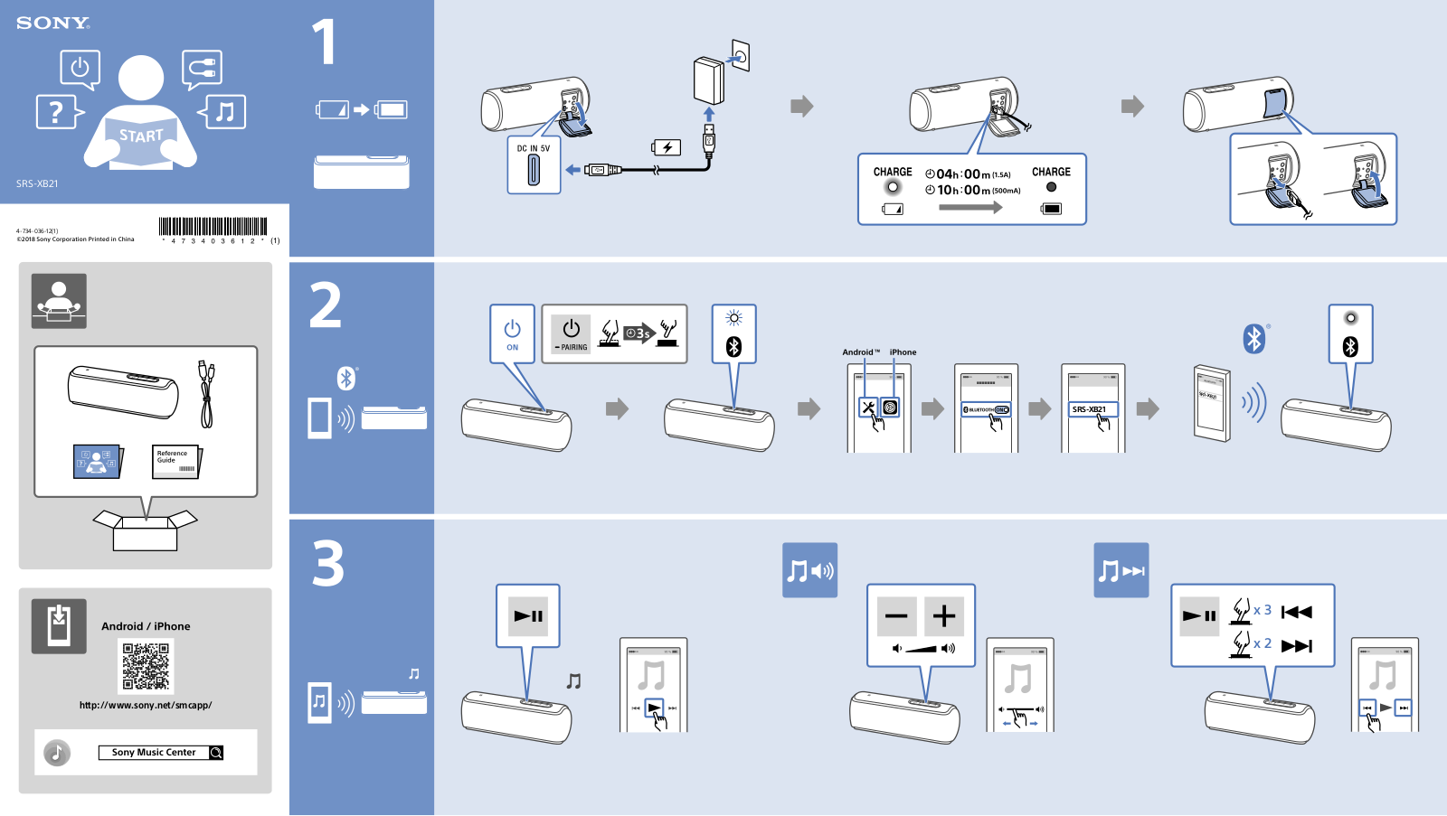 Sony SRS-XB21 User Manual