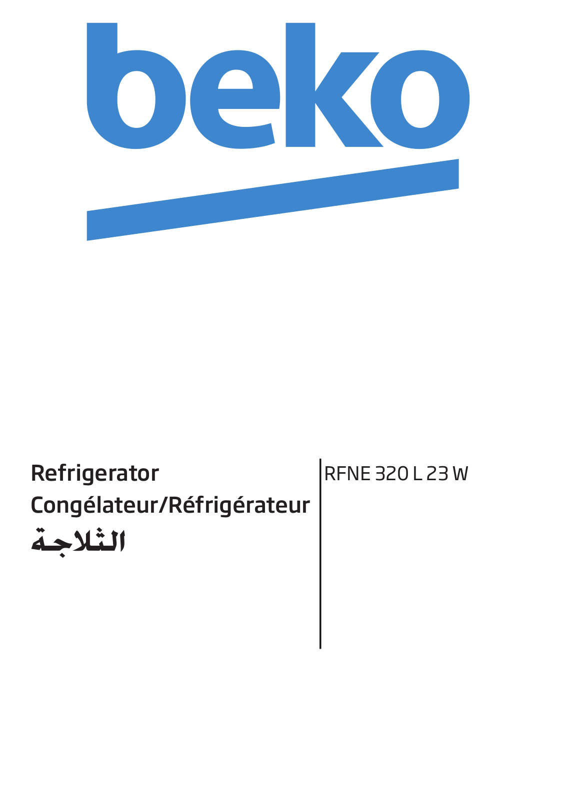 Beko RFNE 320 L 23 W User manual