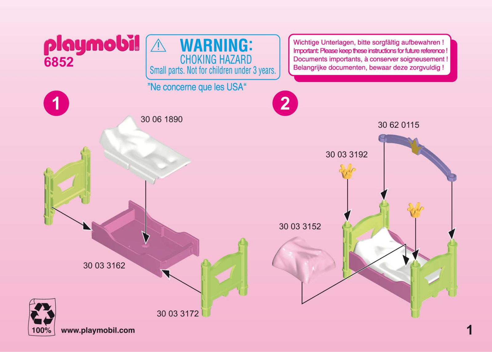 Playmobil 6852 Instructions