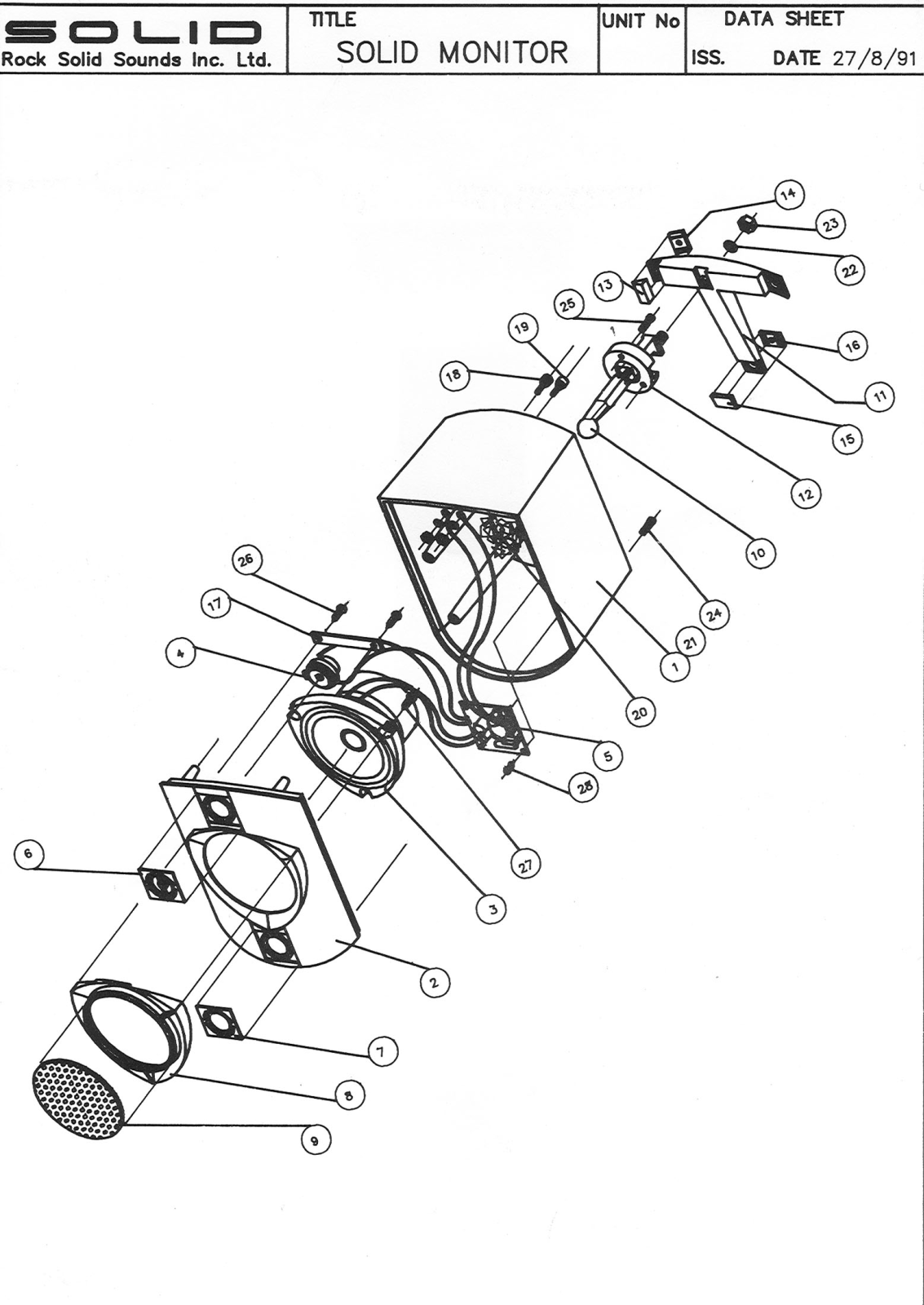 Bowers and Wilkins Solid Monitor Service manual