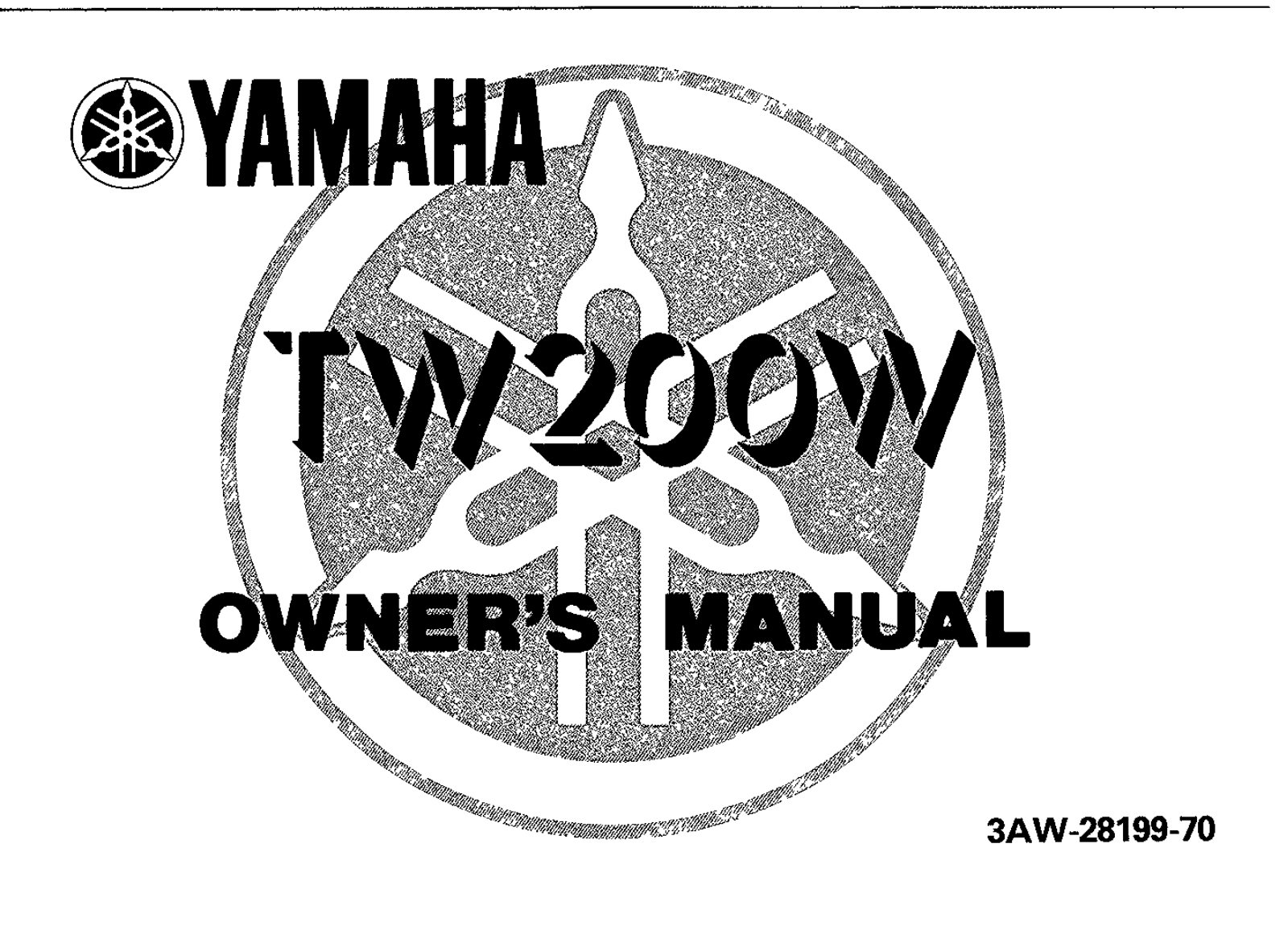 Yamaha TW200 W 1989 Owner's manual