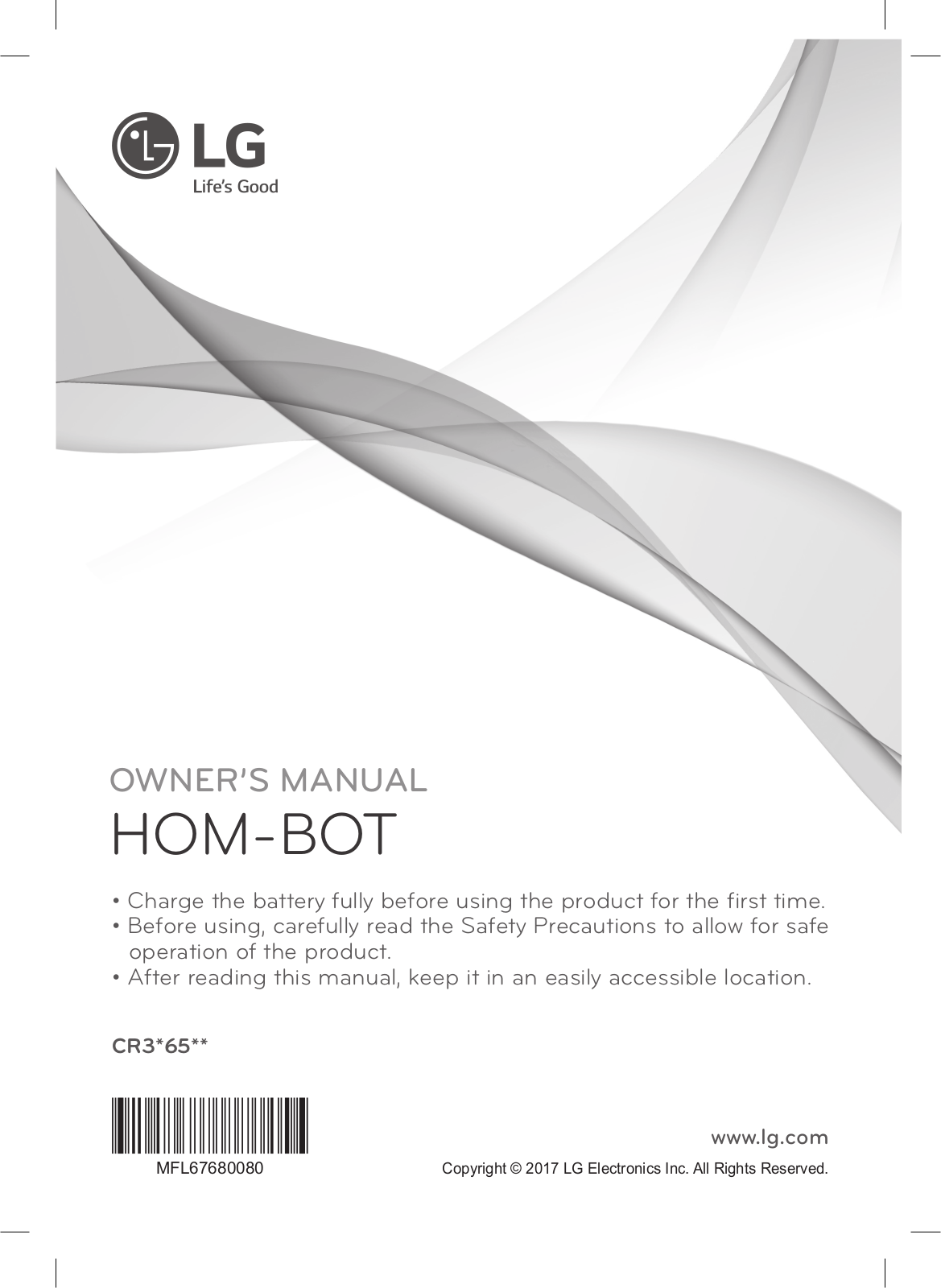 Lg CR3465BB Owners Manual