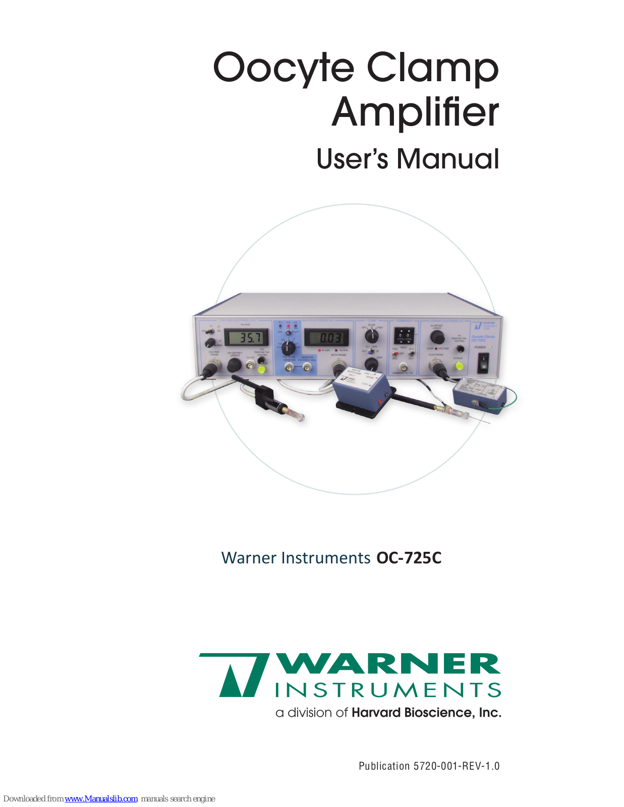 Warner OC-725C User Manual