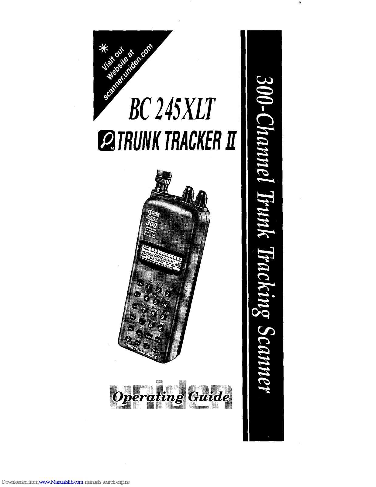 Uniden BC 245XLT Trunk Tracker II Operating Manual