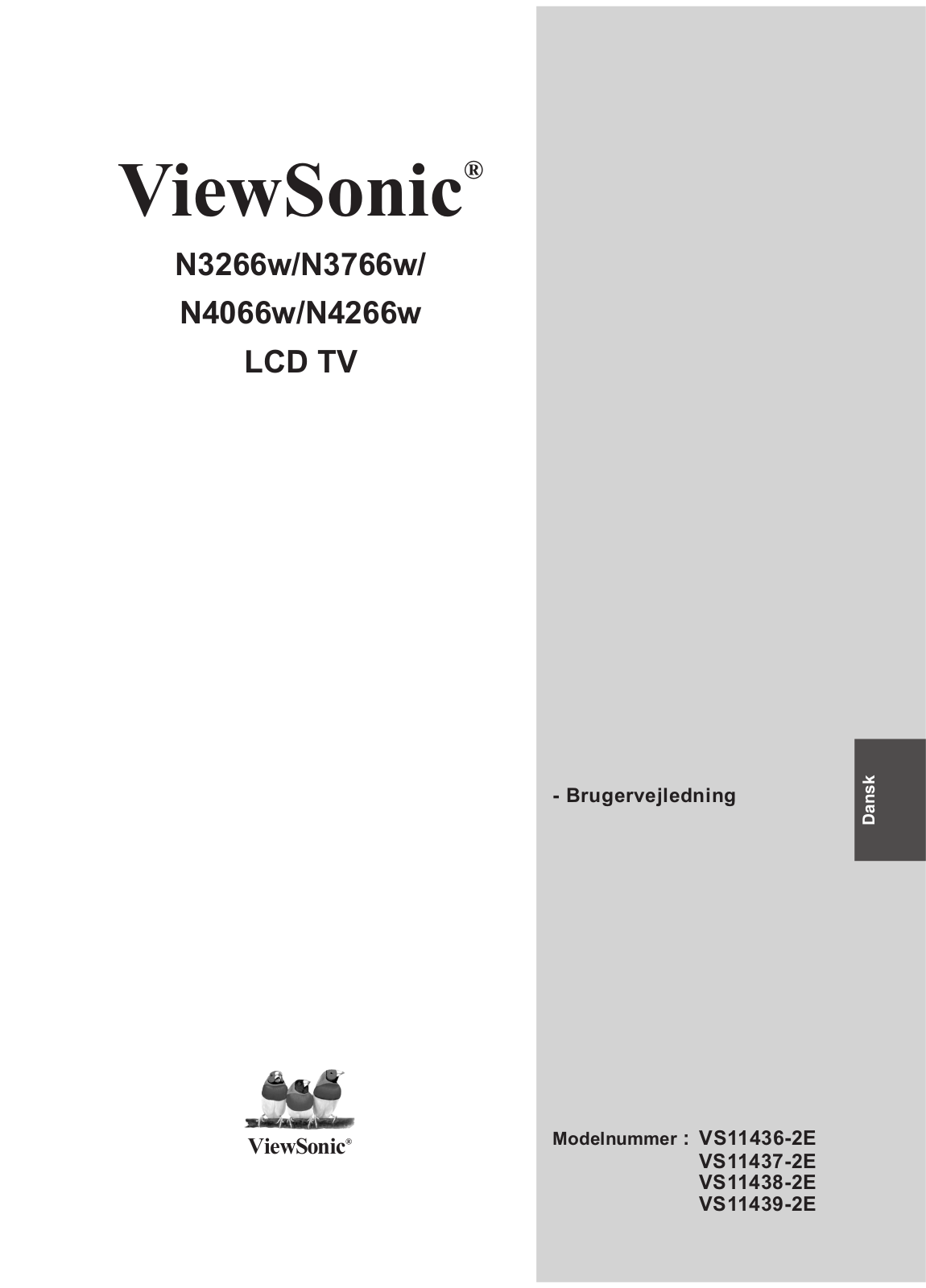 Viewsonic N4066W, N3266W, N4266W, N3766W, N3766 User Manual