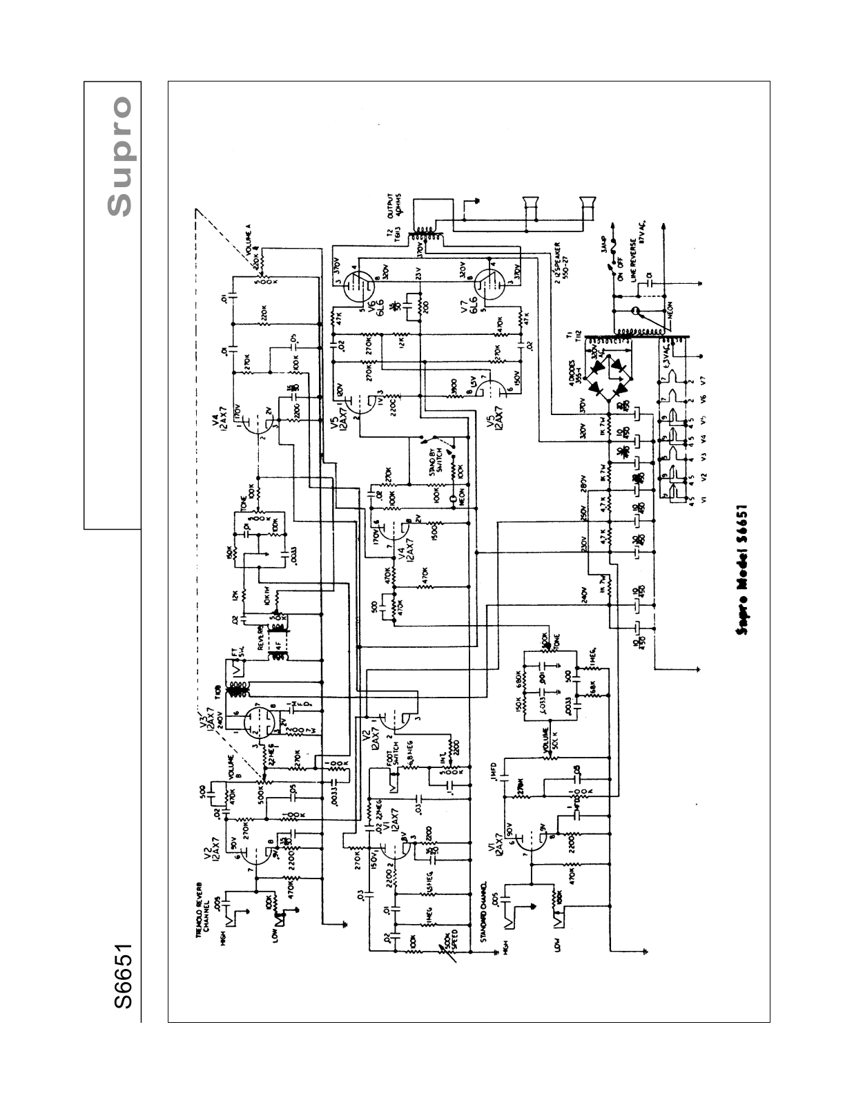 Supro s6651 schematic - ManualMachine.com