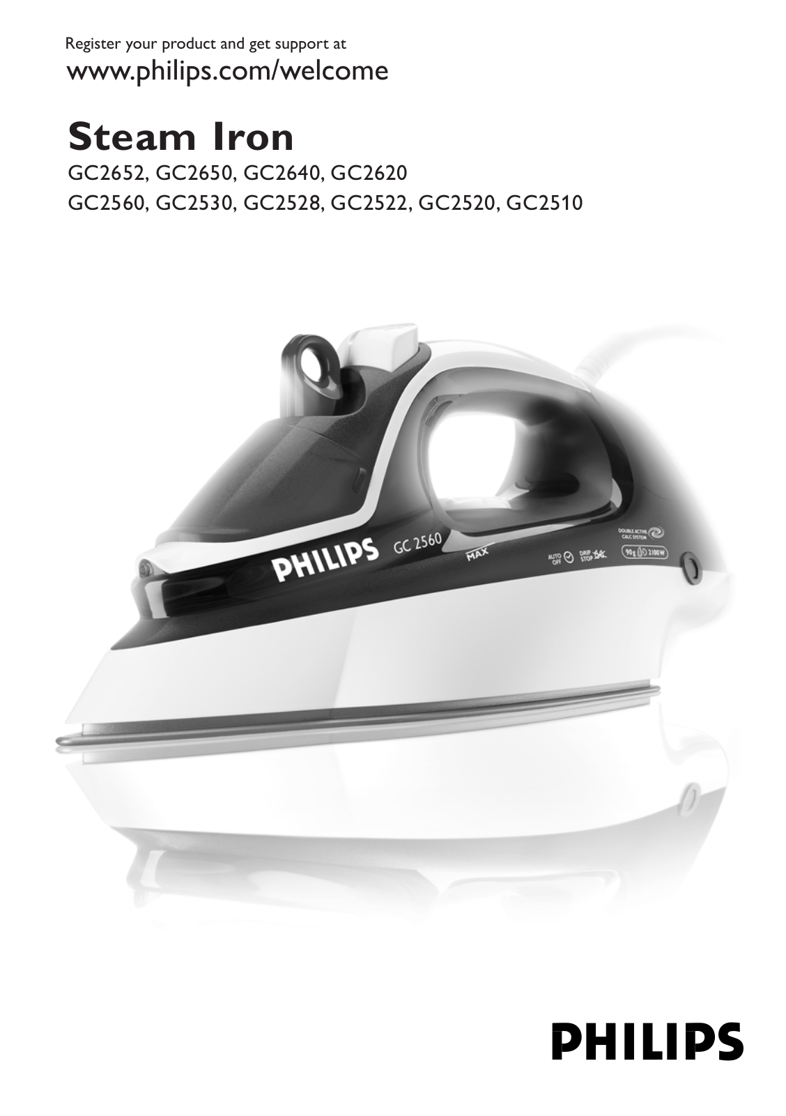 Philips GC2560, GC2530, GC2528, GC2522, GC2520 User Manual