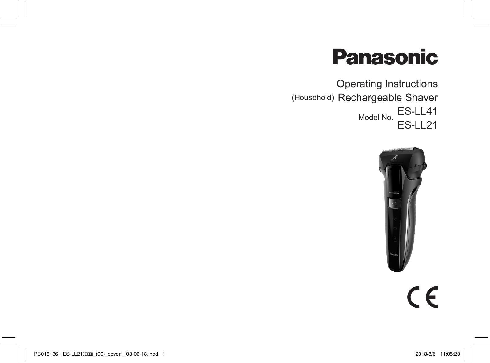 Panasonic es-ll21 Operation Manual