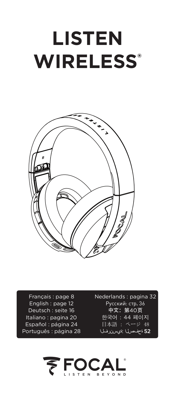 Focal LISTEN WIRELESS Service Manual