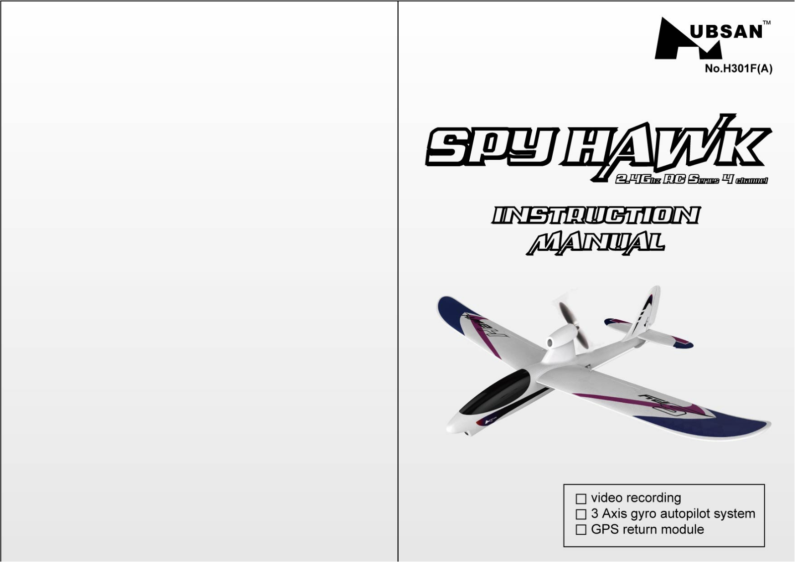 Hubsan H301F User guide - ManualMachine.com