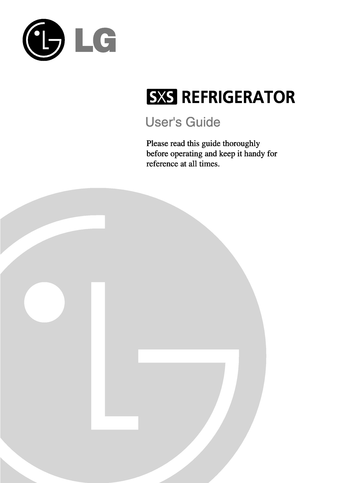 LG GR-L207TQ User Manual