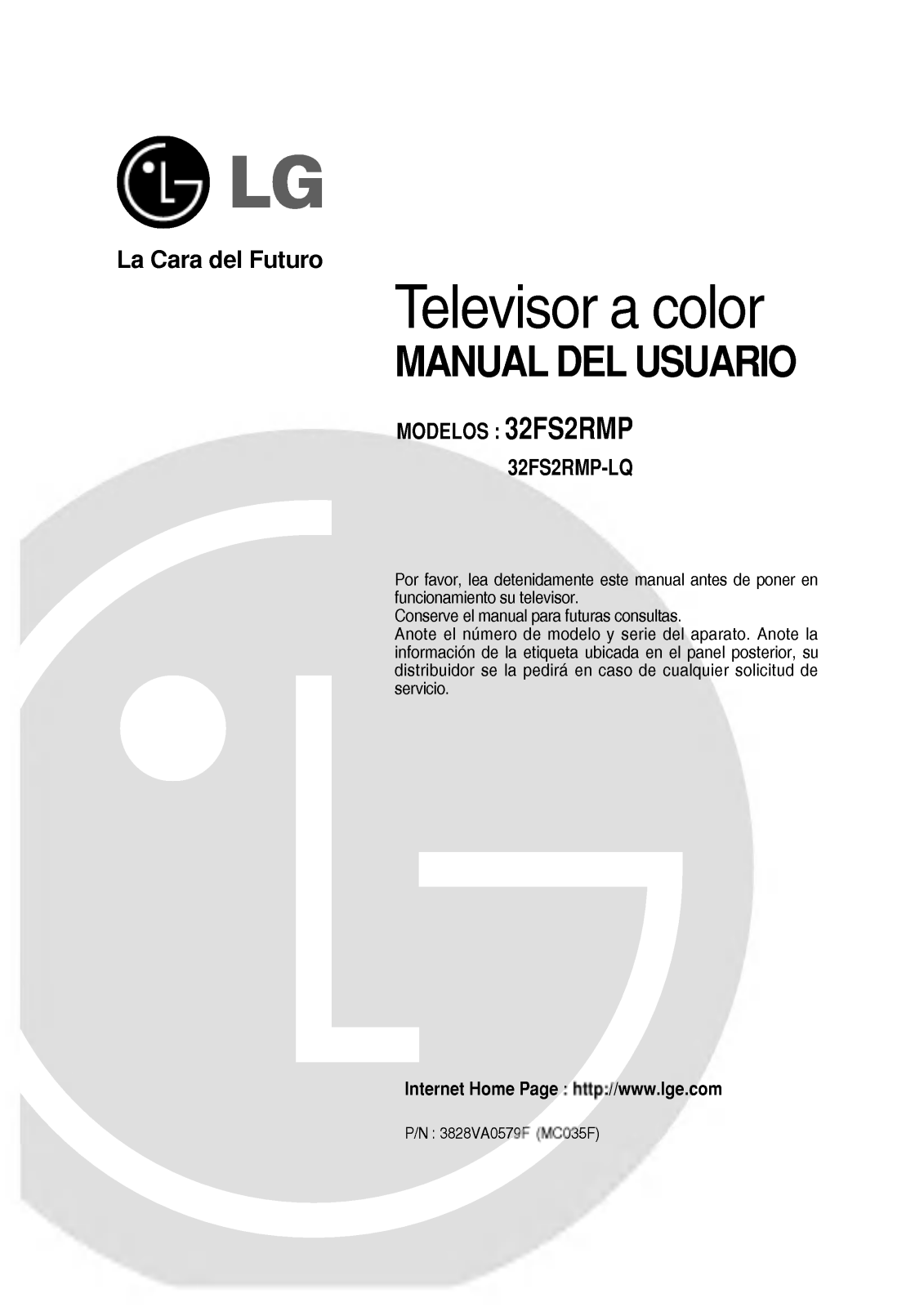 LG 32FS2RMP Owner's Manual