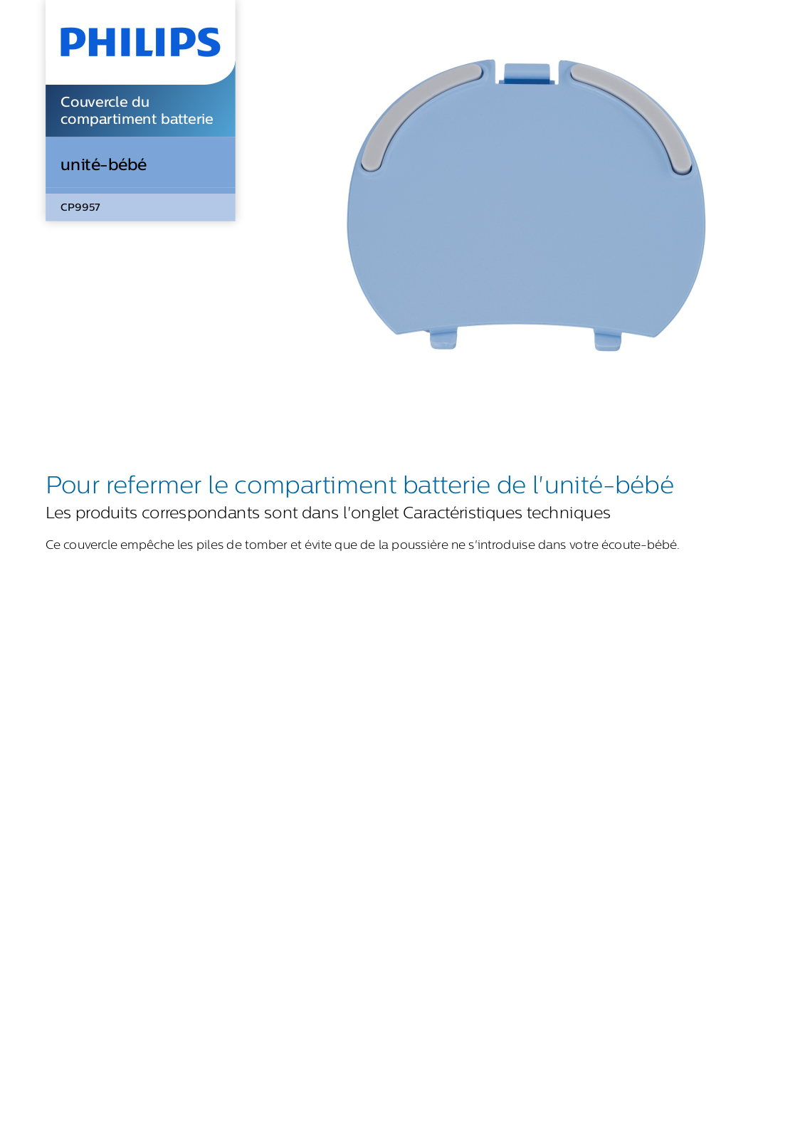 Philips CP9957/01 product sheet