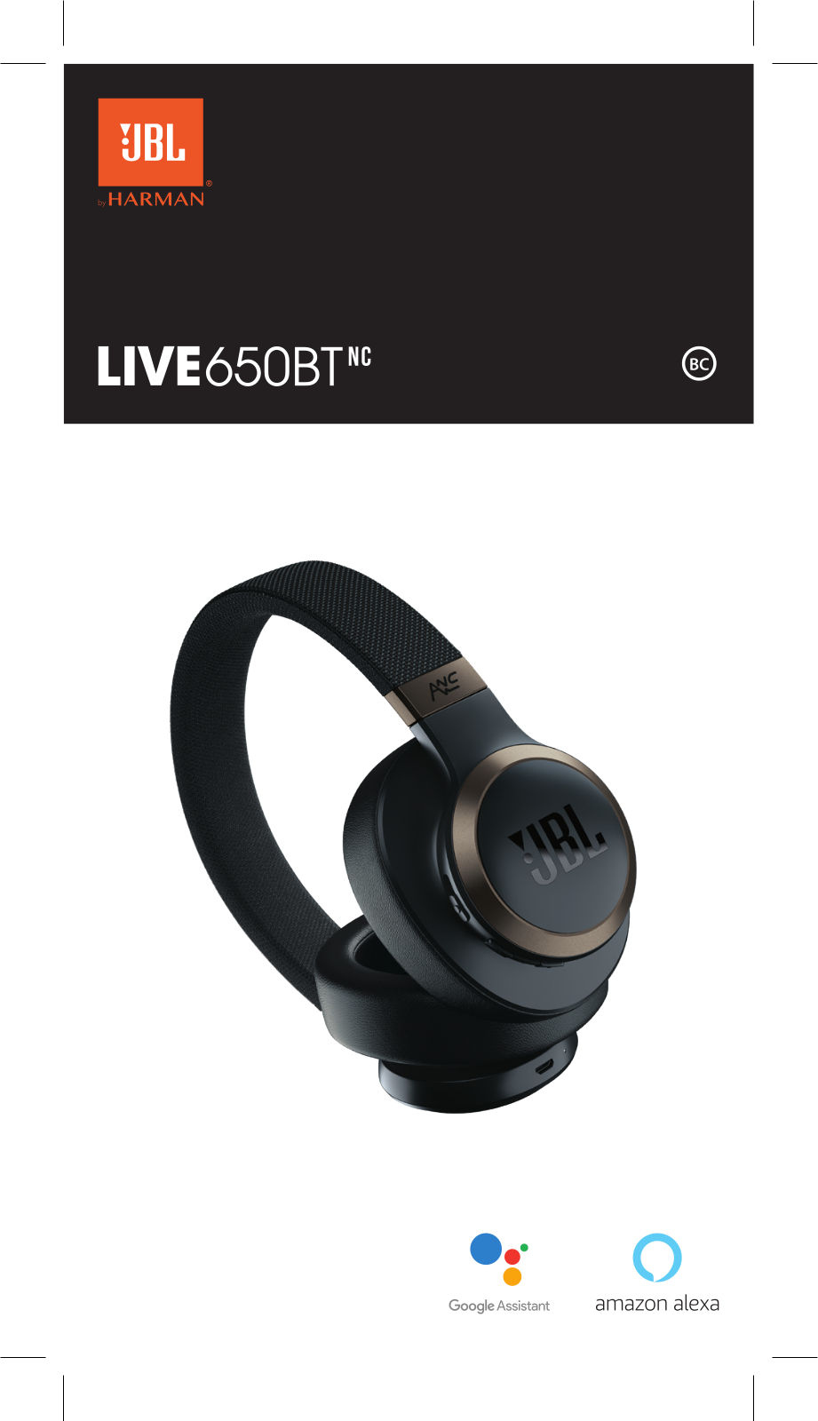 JBL LIVE 650BTNC Zwart User manual