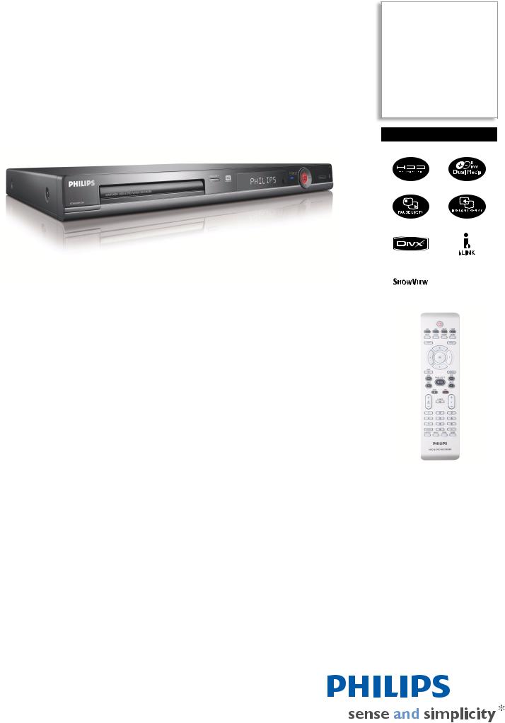 Philips DVDR3452H/31 product sheet