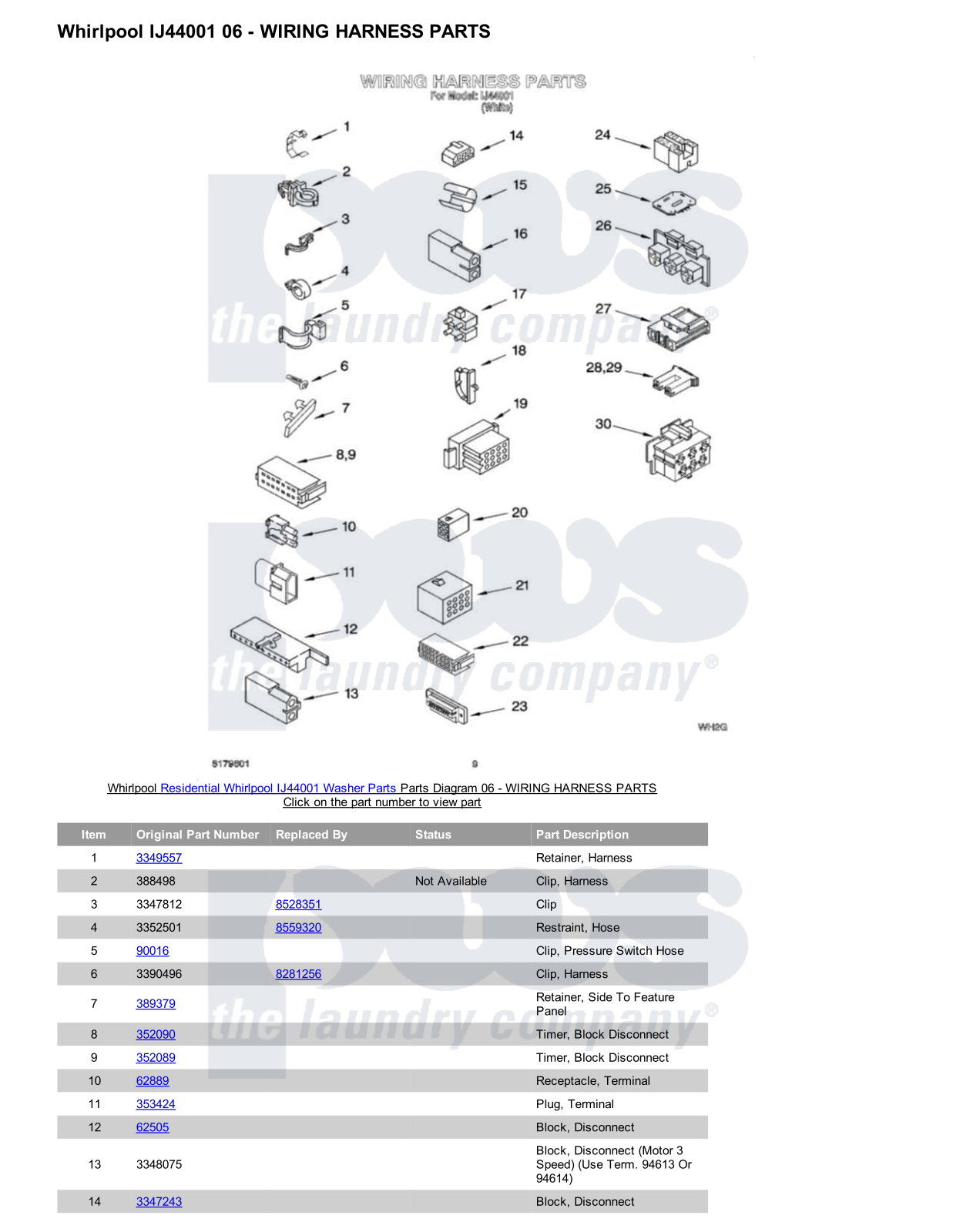 Whirlpool IJ44001 Parts Diagram