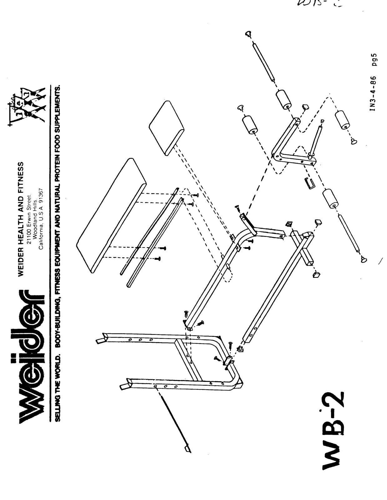 Weider WB-2 Owner's Manual