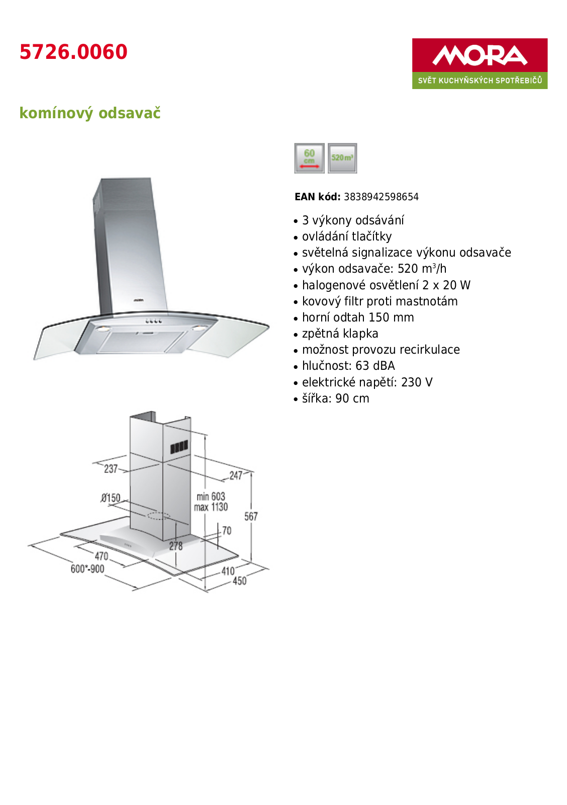 Mora OP 5726.0060 User Manual