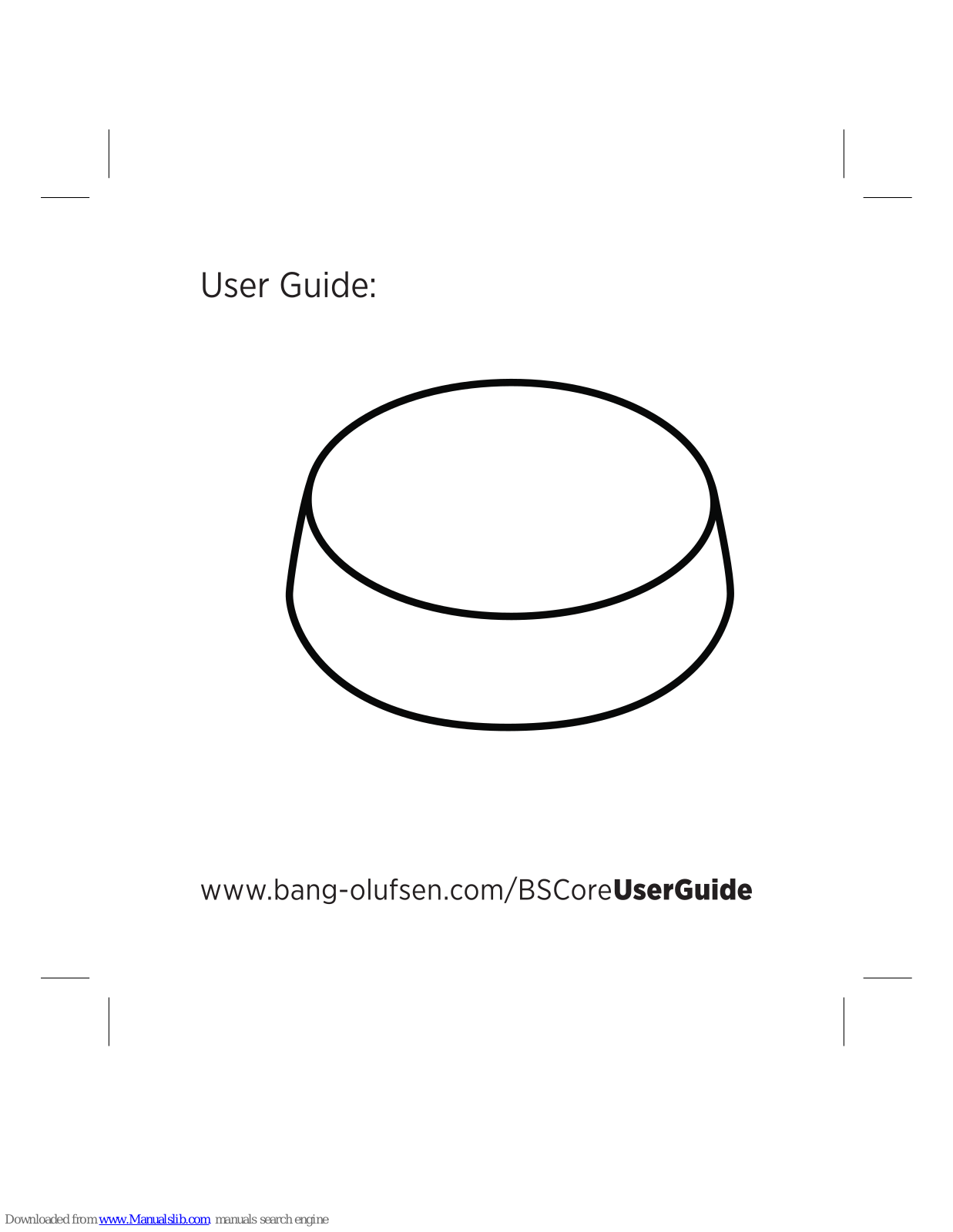 Bang & Olufsen BeoSound Core User Manual